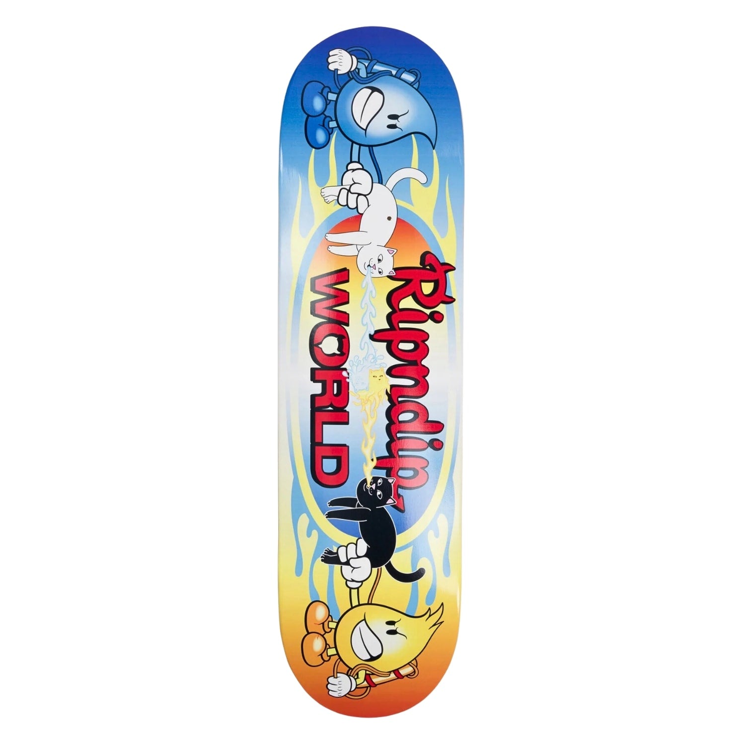 Ripndip 8.25" Water & Fire Skate Deck - Multi - Skateboard Deck by RIPNDIP 8.25 inch