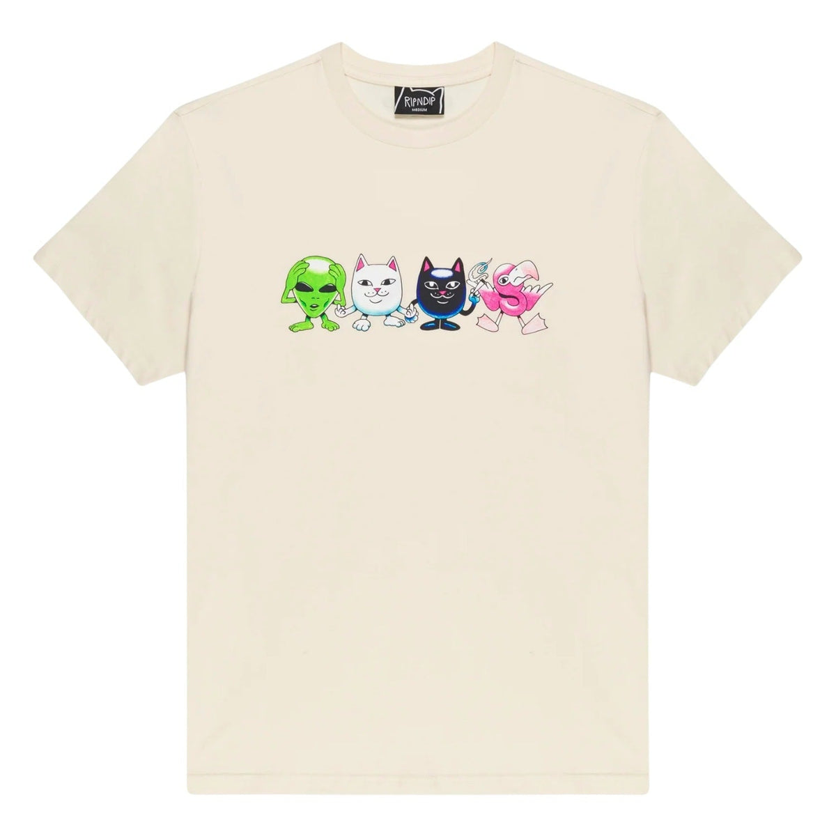 Ripndip Bestie Gang T-Shirt - Natural - Mens Graphic T-Shirt by RIPNDIP