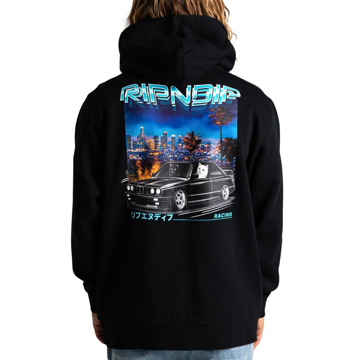 Ripndip Vroom Vroom Hoodie - Black - Mens Pullover Hoodie by RIPNDIP