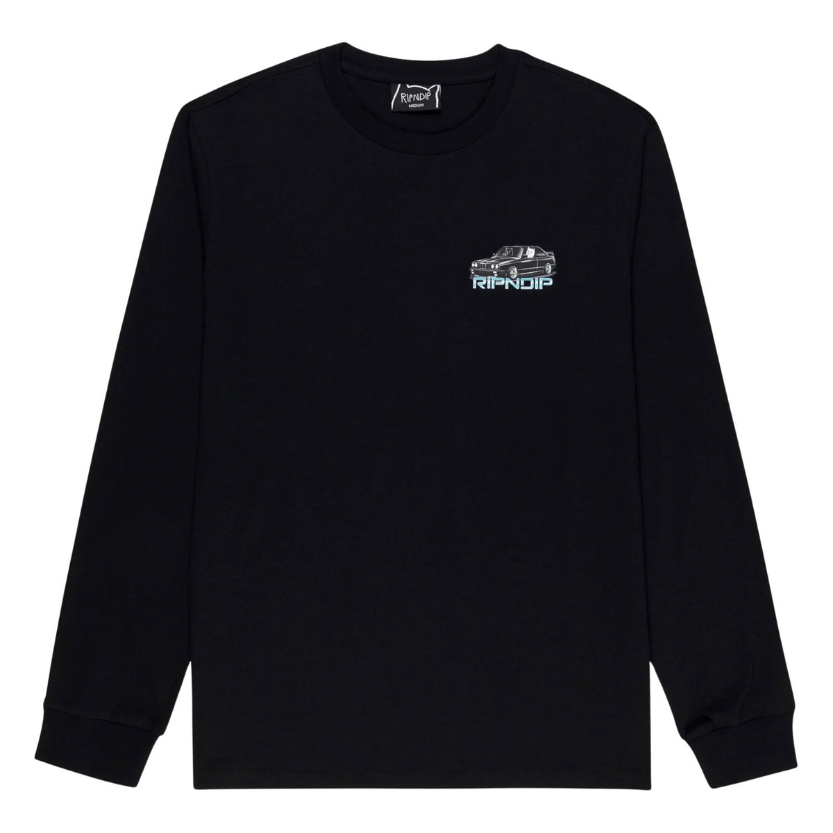 Ripndip Vroom Vroom Longsleeve T-Shirt - Black - Mens Graphic T-Shirt by RIPNDIP