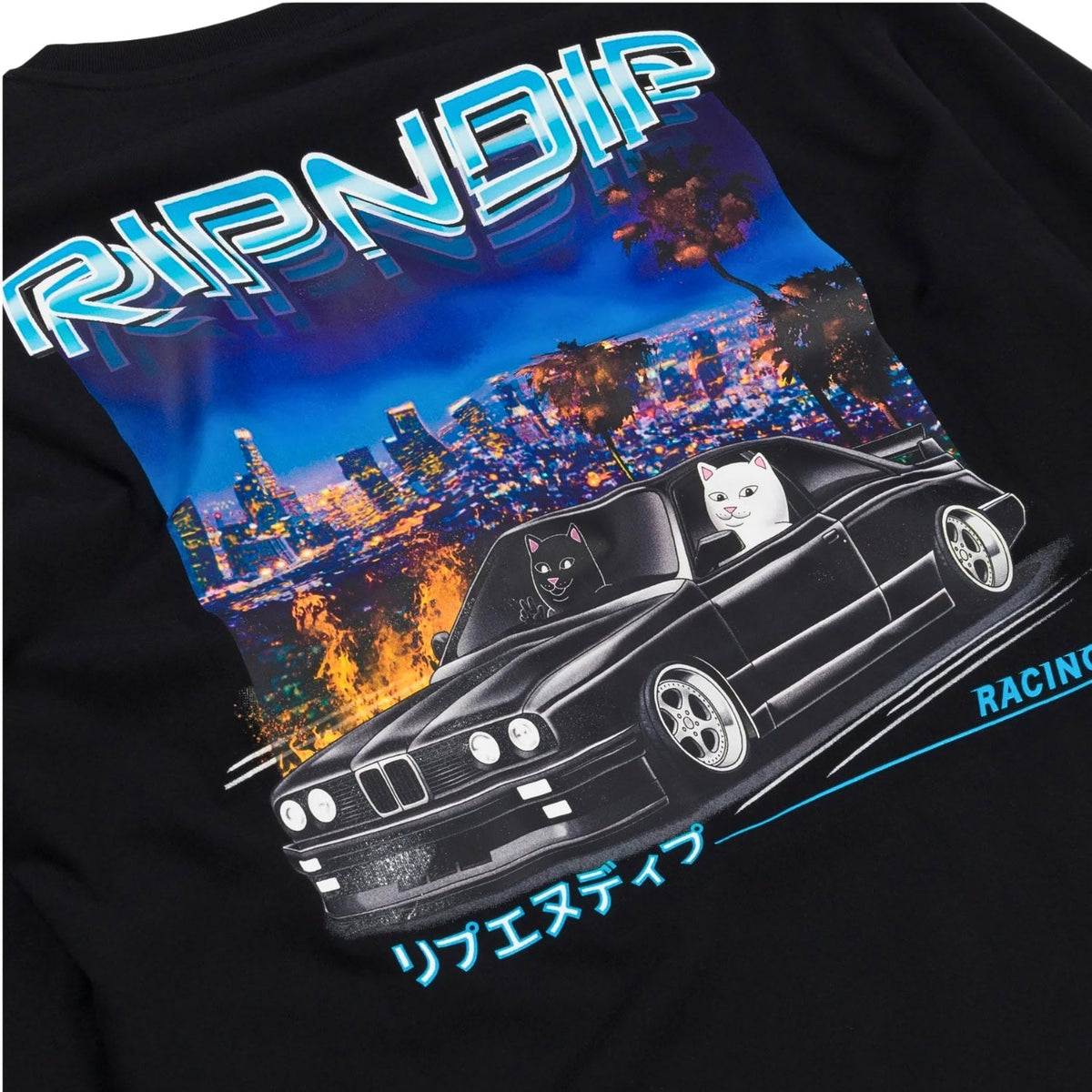 Ripndip Vroom Vroom Longsleeve T-Shirt - Black - Mens Graphic T-Shirt by RIPNDIP