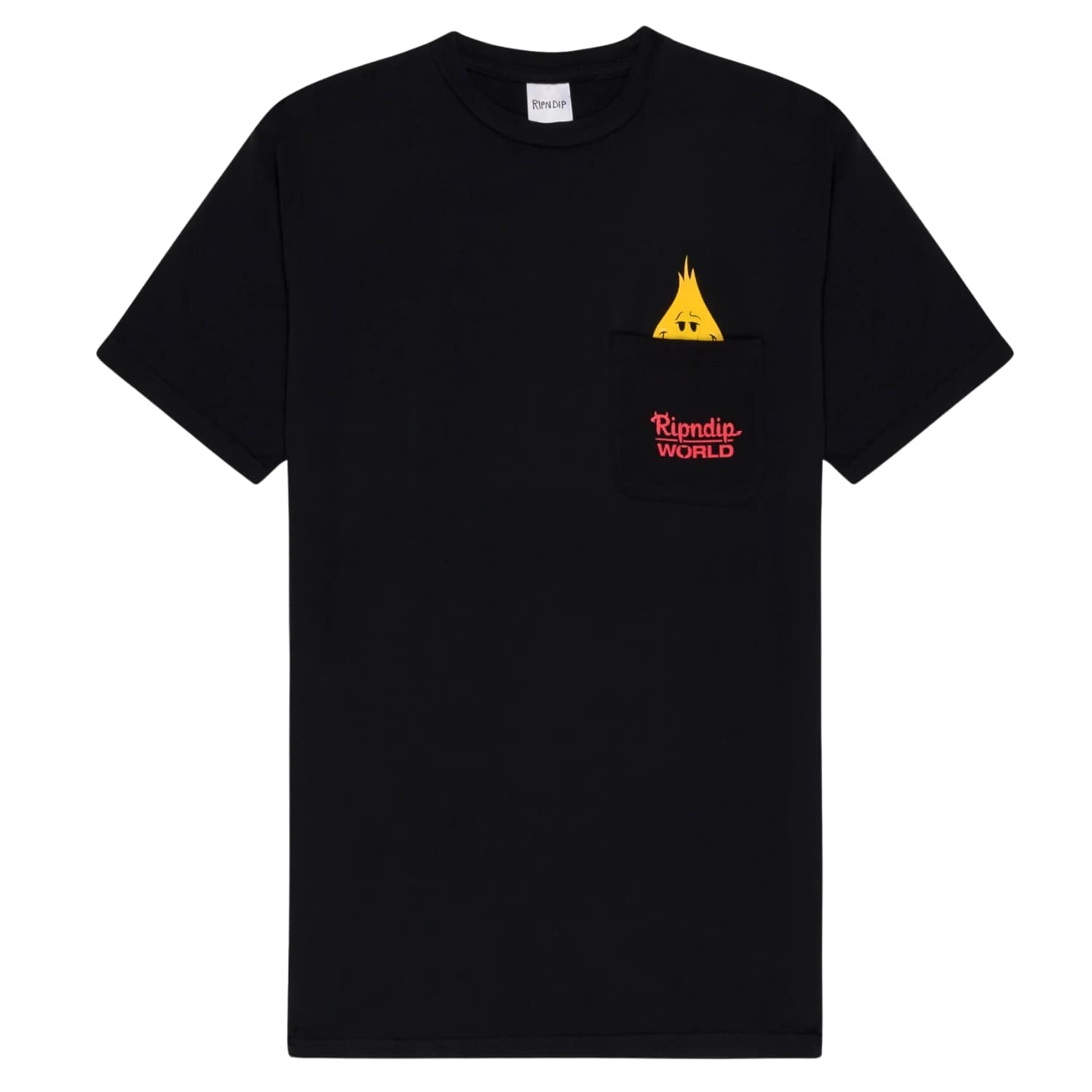 Ripndip X World Industries F-U Flameboy Pocket T-Shirt - Vintage Black