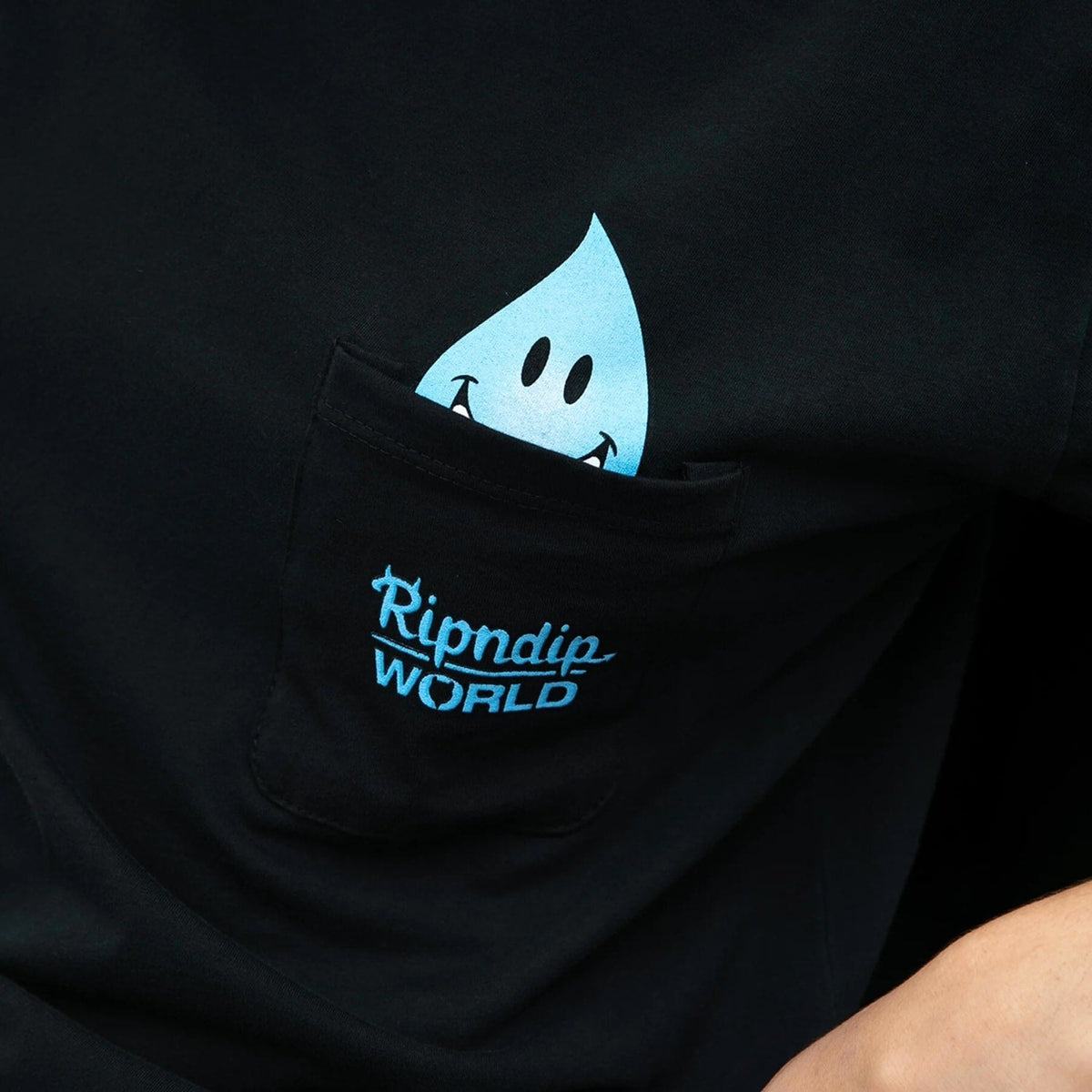 Ripndip X World Industries F-U Wet Willy Pocket T-Shirt - Vintage Black - Mens Skate Brand T-Shirt by RIPNDIP