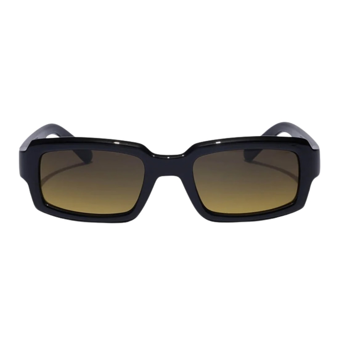 Ritual Vision Interceptor Sunglasses - Polished Black/Amber Fade - Square/Rectangular Sunglasses by Ritual Vision