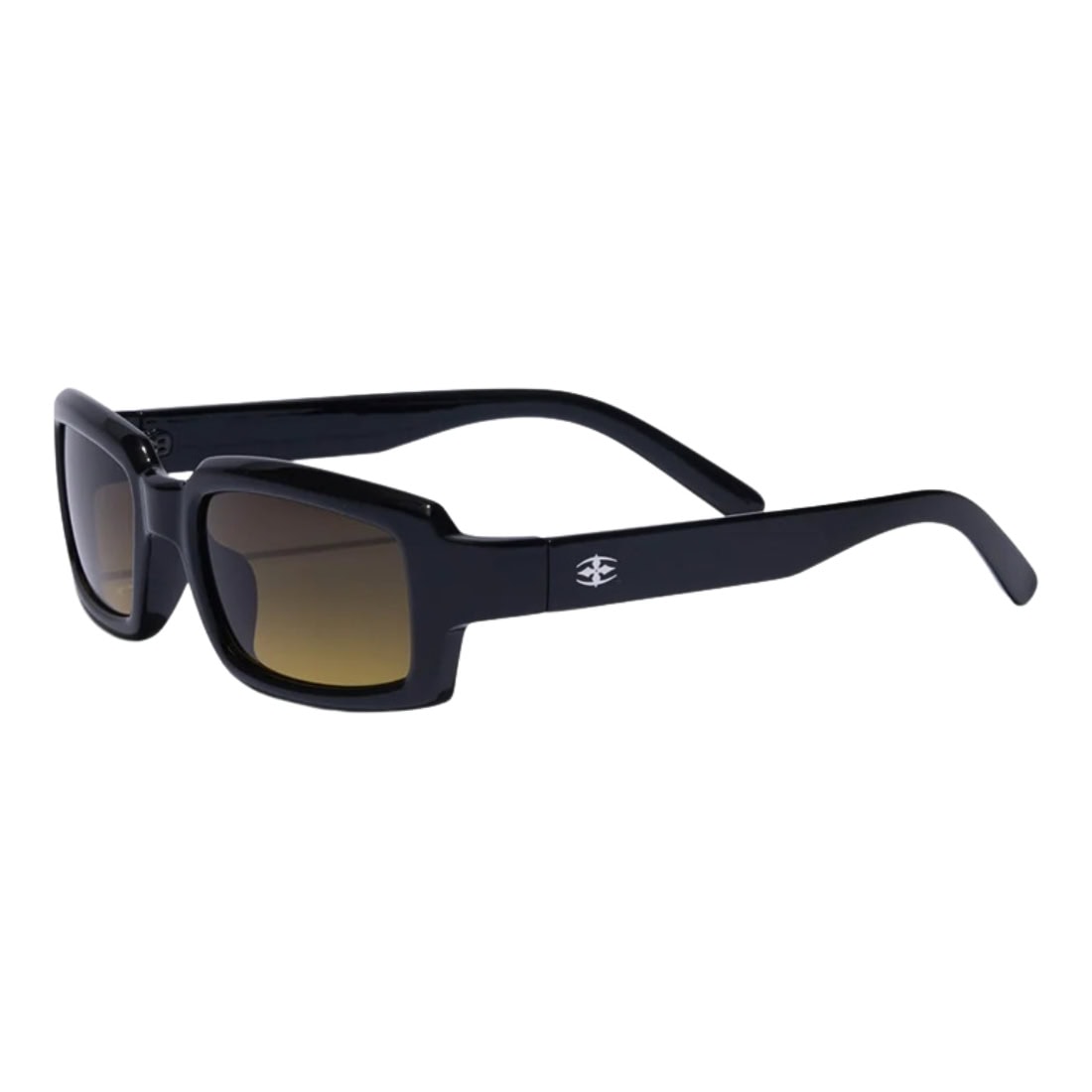 Ritual Vision Interceptor Sunglasses - Polished Black/Amber Fade - Square/Rectangular Sunglasses by Ritual Vision