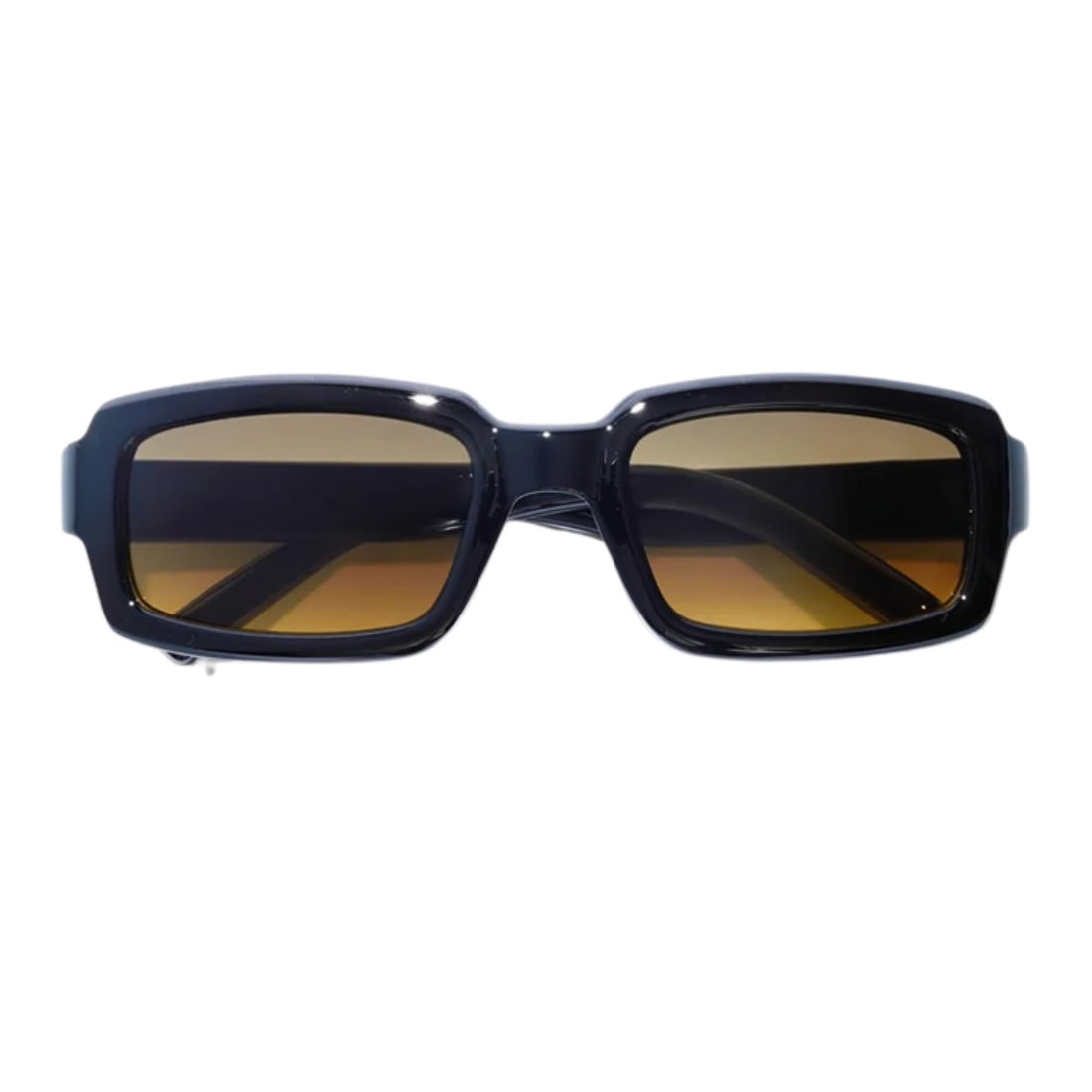 Ritual Vision Interceptor Sunglasses - Polished Black/Amber Fade - Square/Rectangular Sunglasses by Ritual Vision