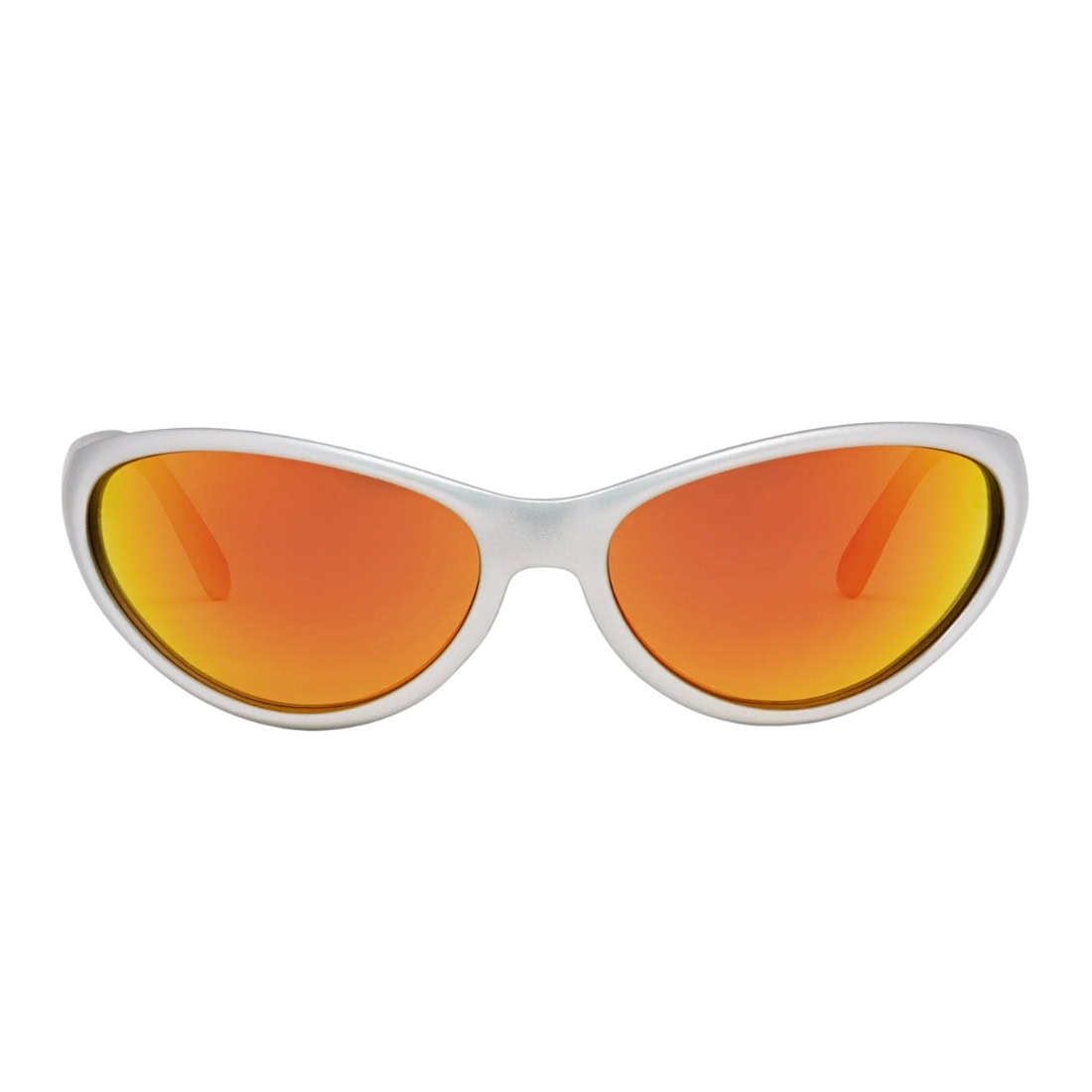 Ritual Vision Morphine Polarised Sunglasses - Matte Chrome/Orange Reflective Polarised - Round Sunglasses by Ritual Vision