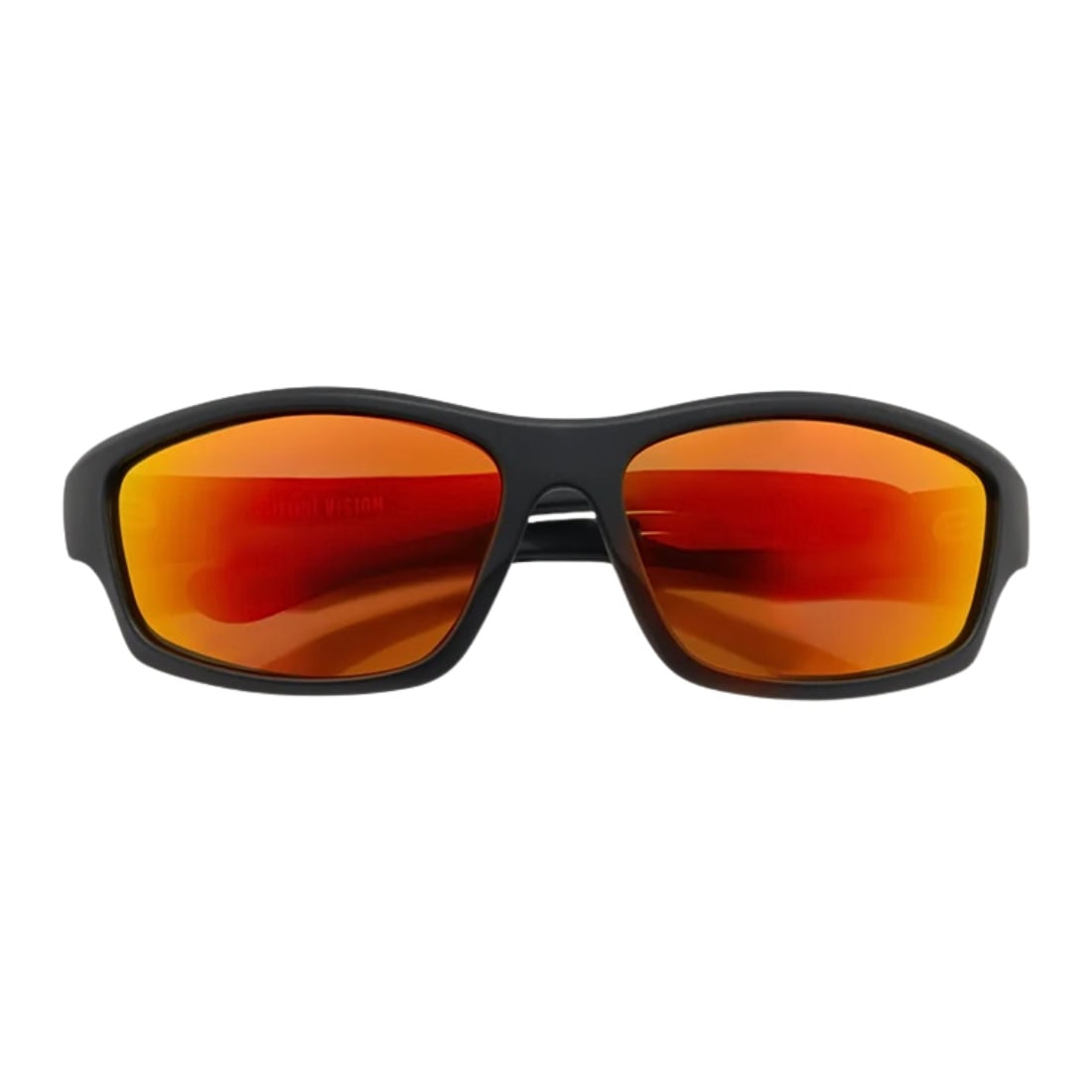 Ritual Vision Teenage Zero Polarised Sunglasses - Matte Black/Reflective Orange Polarised - Square/Rectangular Sunglasses by Ritual Vision
