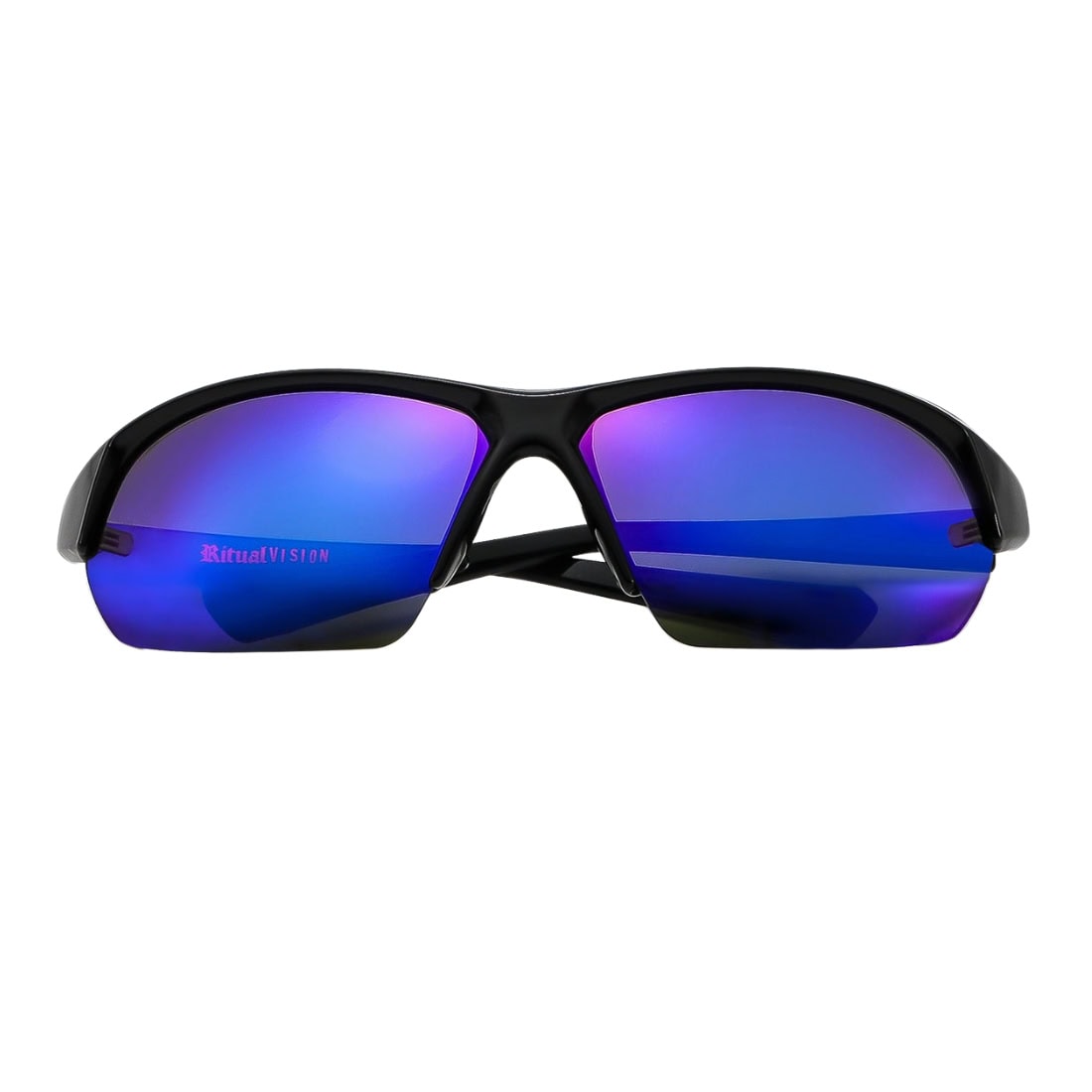 Ritual Vision Break & Enter Sunglasses - Polished Black/Reflective Blue