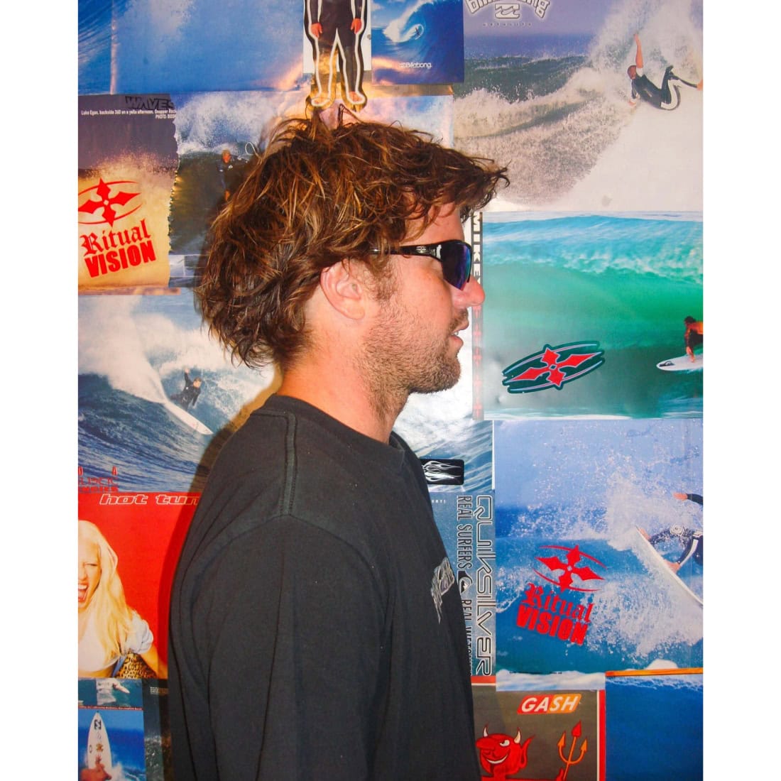 Ritual Vision Break & Enter Sunglasses - Polished Black/Reflective Blue