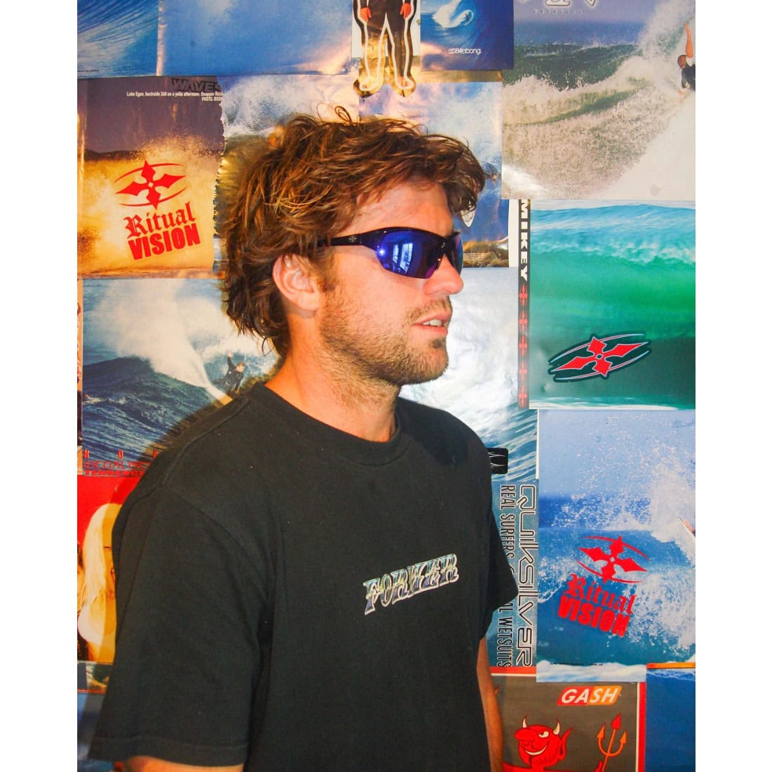 Ritual Vision Break & Enter Sunglasses - Polished Black/Reflective Blue