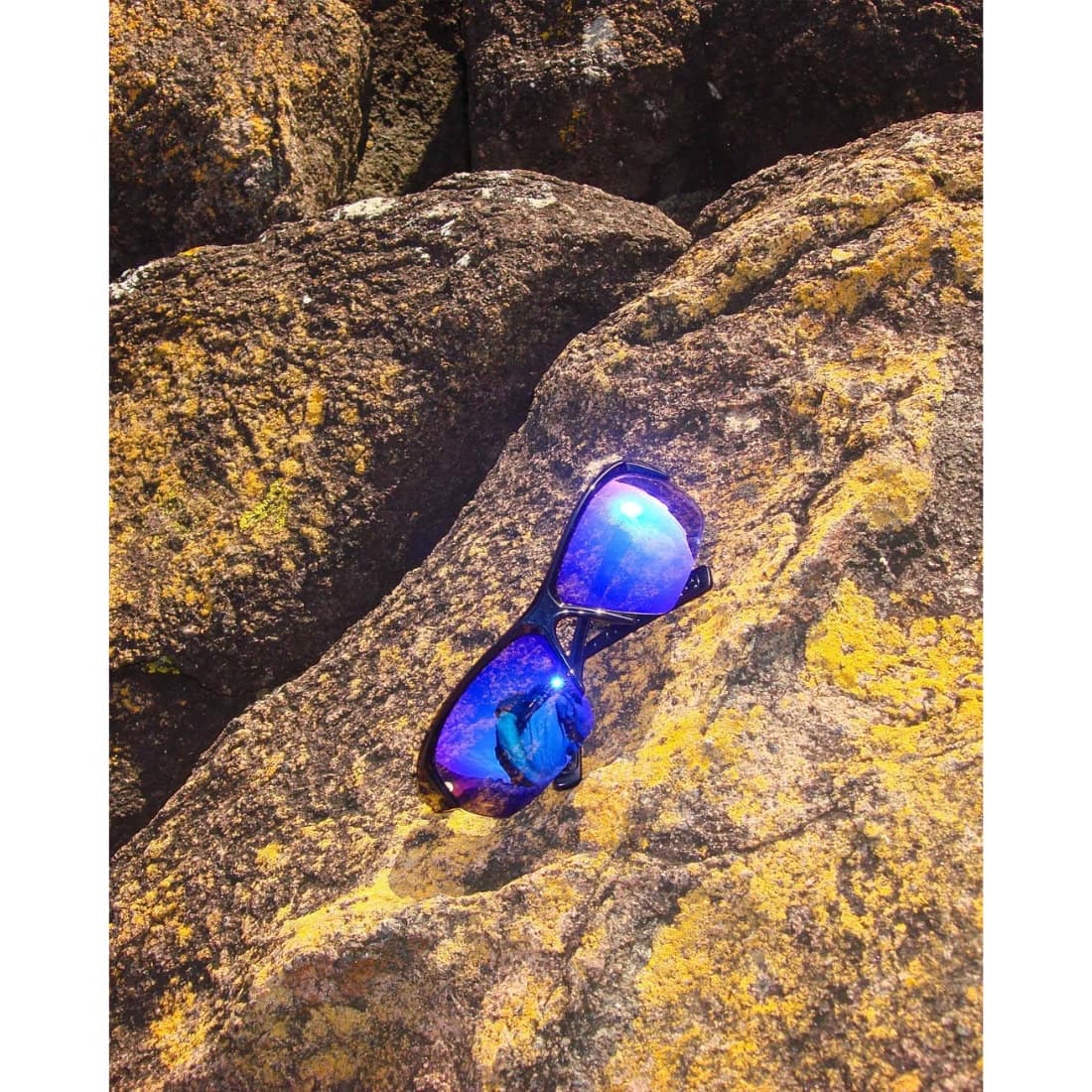 Ritual Vision Break & Enter Sunglasses - Polished Black/Reflective Blue
