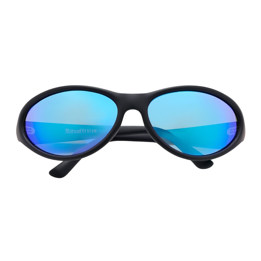 Ritual Vision Morphine Sunglasses - Matte Black/Blue Reflective Polarised