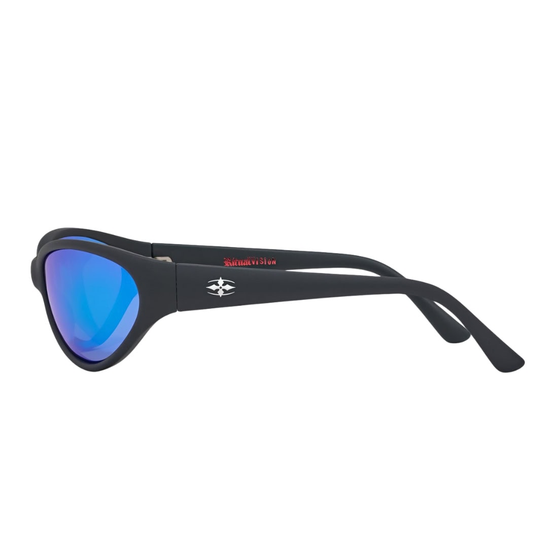 Ritual Vision Morphine Sunglasses - Matte Black/Blue Reflective Polarised