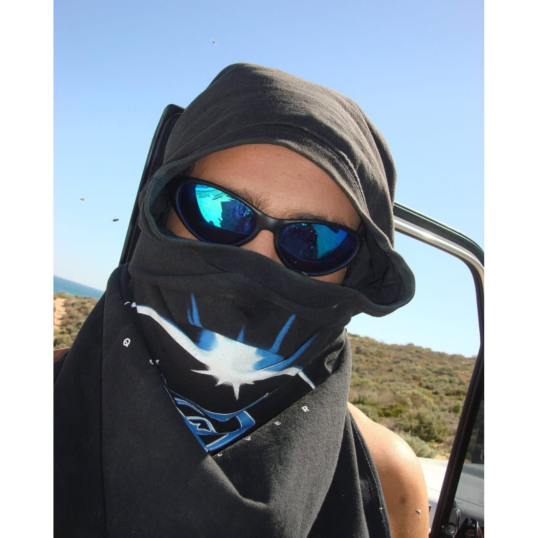 Ritual Vision Morphine Sunglasses - Matte Black/Blue Reflective Polarised