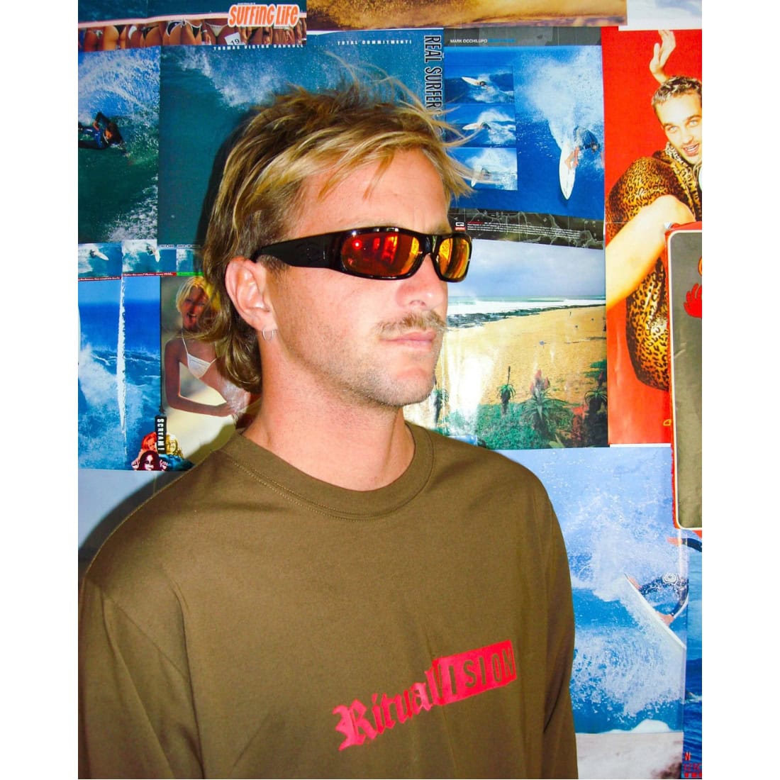Ritual Vision Parasite Polarised Sunglasses - Black/Orange Reflective Polarised