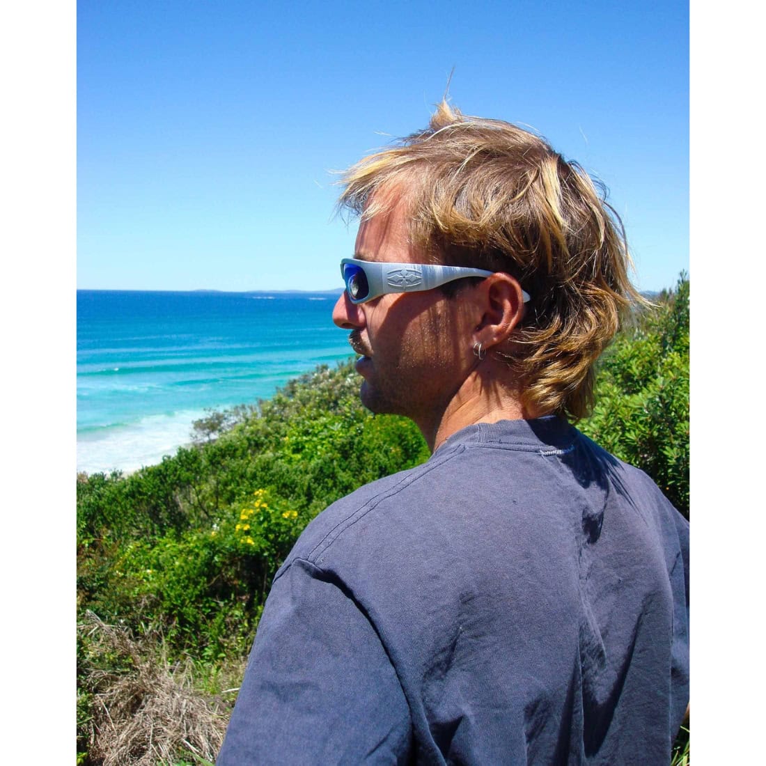 Ritual Vision Parasite Polarised Sunglasses - Matte Chrome/Blue Reflective Polarised