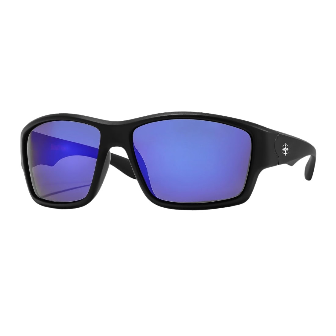 Ritual Vision The Decline Polarised Sunglasses - Matte Black/Blue Reflective Polarised - Wrap Around Sunglasses by Ritual Vision