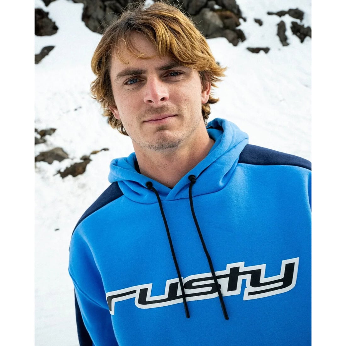 Rusty 2K Sing Hooded Fleece - Tranquil Blue - Mens Pullover Hoodie by Rusty