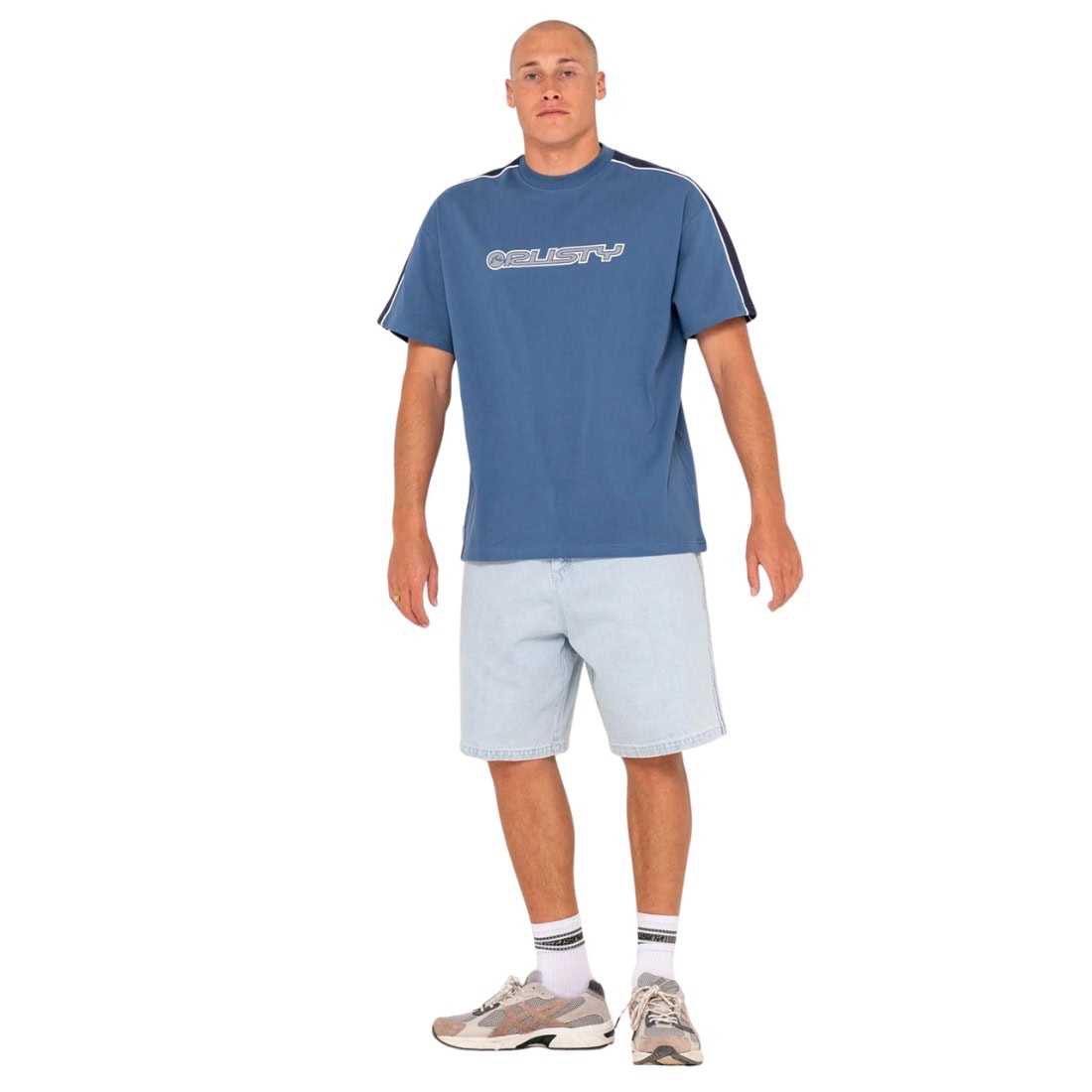 Rusty Alonso T-Shirt - China Blue - Mens Graphic T-Shirt by Rusty