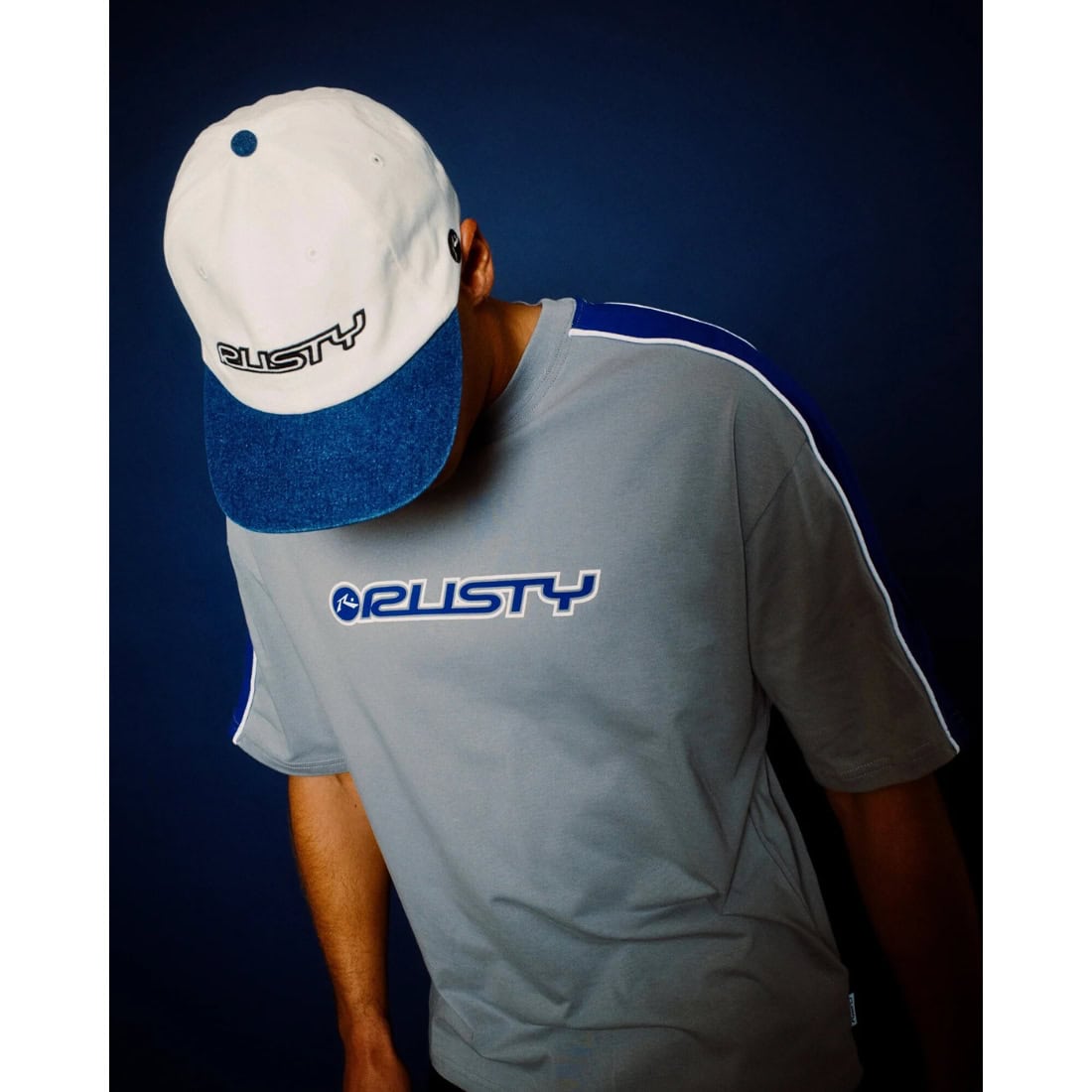 Rusty Arctic Dad Cap - Deep Sea Blue - Strapback Cap by Rusty One Size