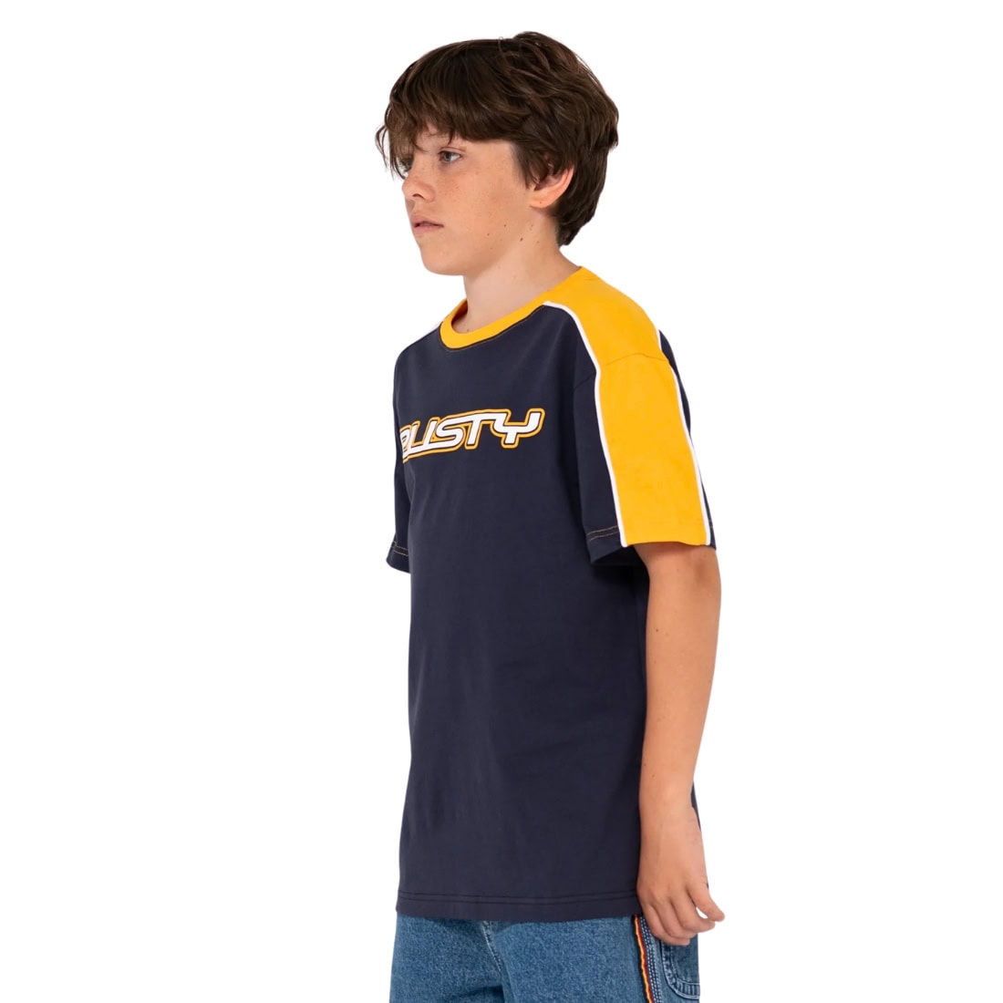 Rusty Boys Straight Shooter T-Shirt - Navy Blue - Boys Surf Brand T-Shirt by Rusty