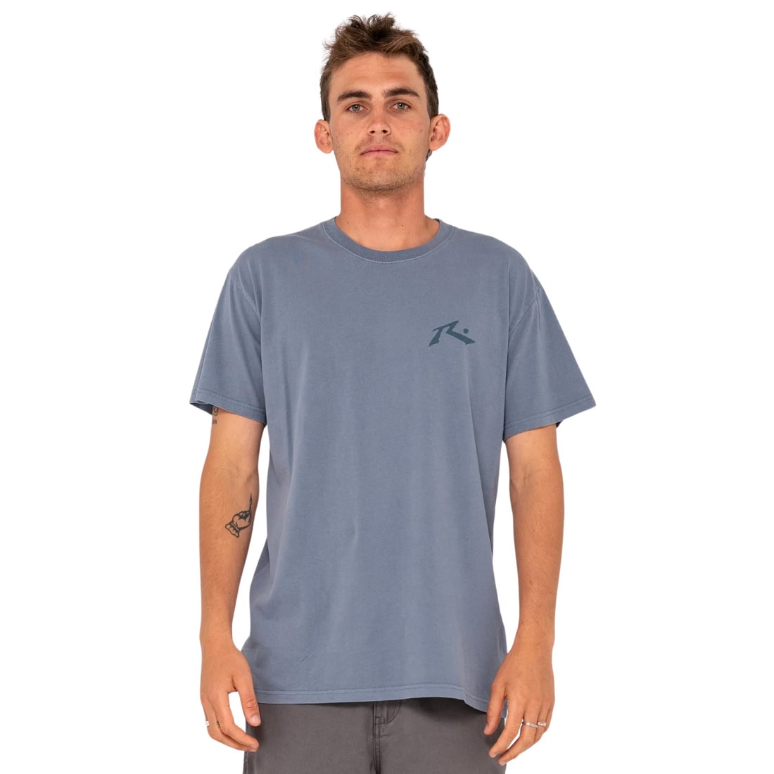 Rusty Comp Wash T-Shirt - China Blue - Mens Surf Brand T-Shirt by Rusty