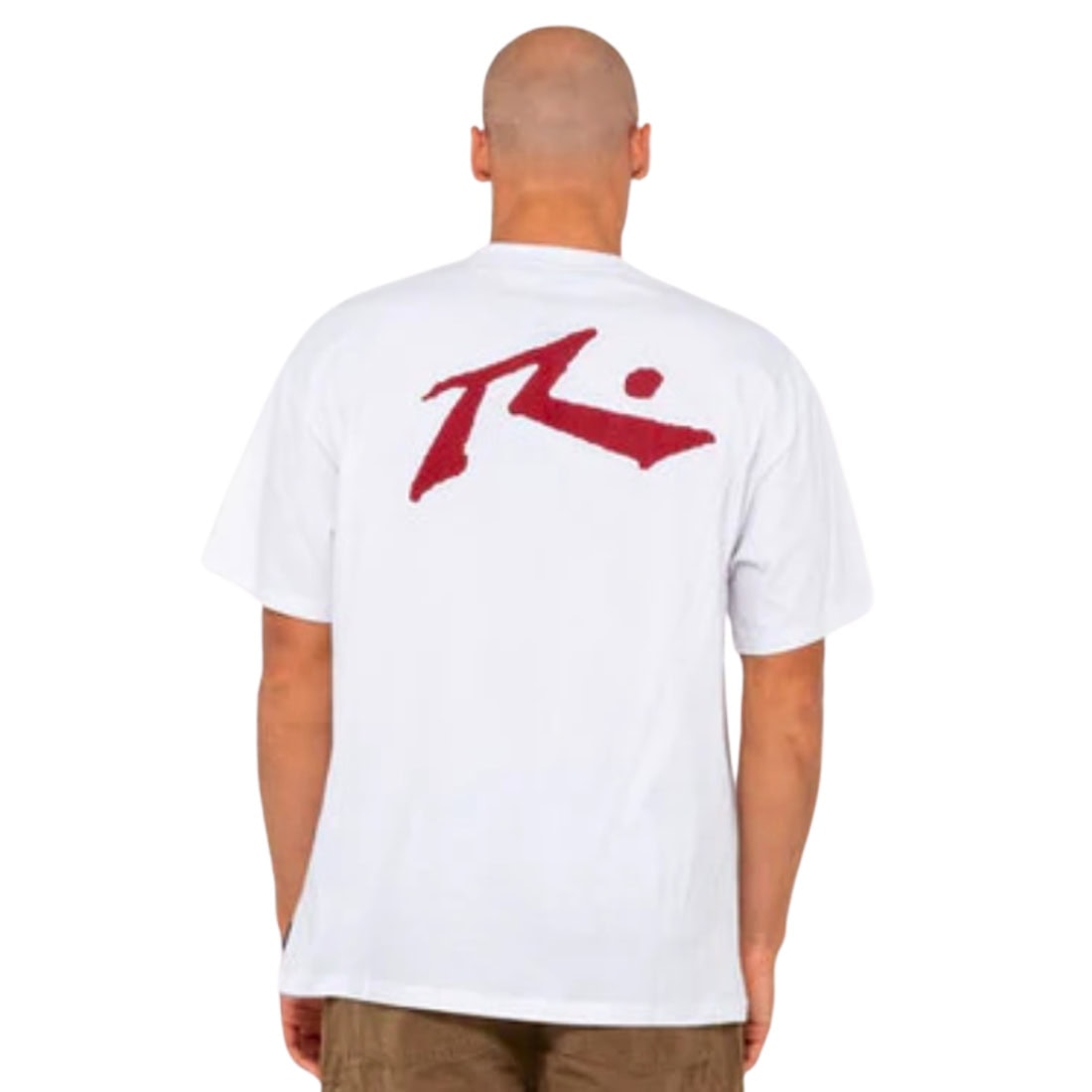 Rusty Competition T-Shirt - White/Red - Mens Surf Brand T-Shirt by Rusty