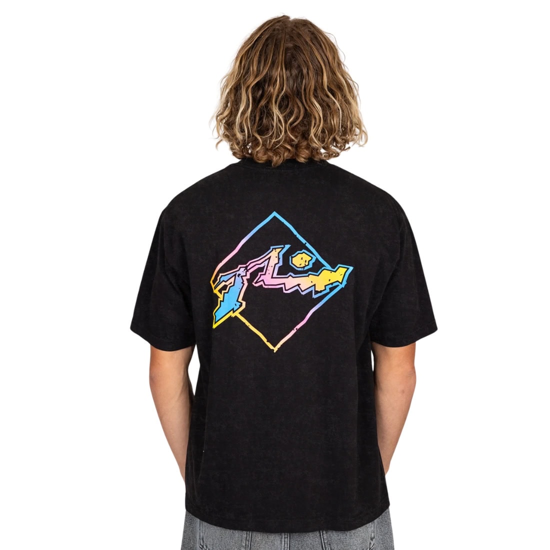 Rusty Crackle T-Shirt - Black Acid - Mens Graphic T-Shirt by Rusty