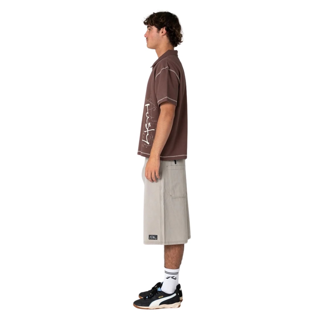 Rusty Dead Frequency Shorts - Abbey Stone - Mens Walk Shorts by Rusty