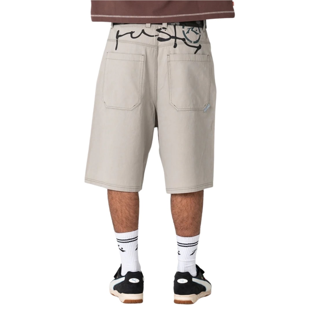 Rusty Dead Frequency Shorts - Abbey Stone - Mens Walk Shorts by Rusty