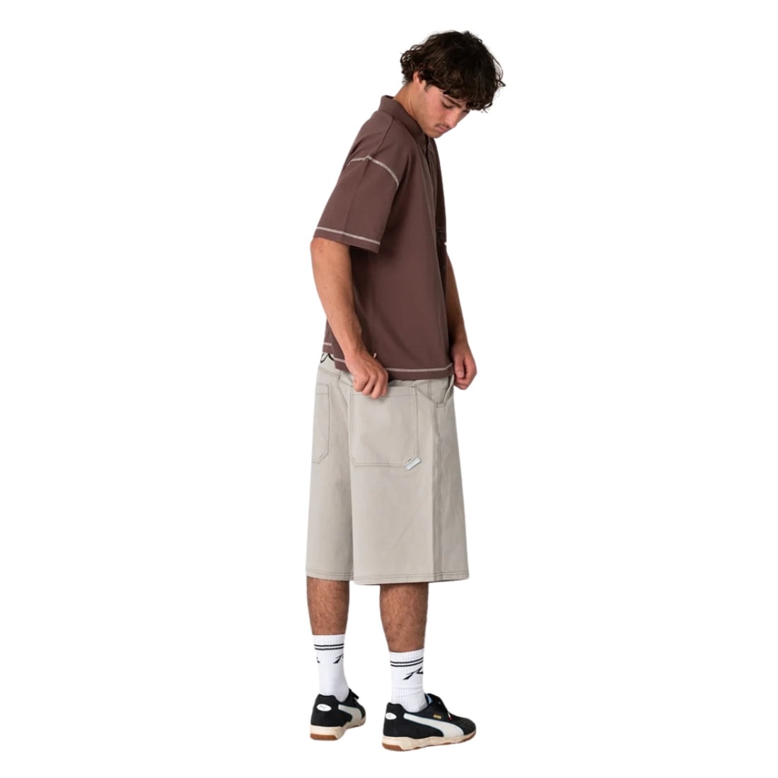 Rusty Dead Frequency Shorts - Abbey Stone - Mens Walk Shorts by Rusty