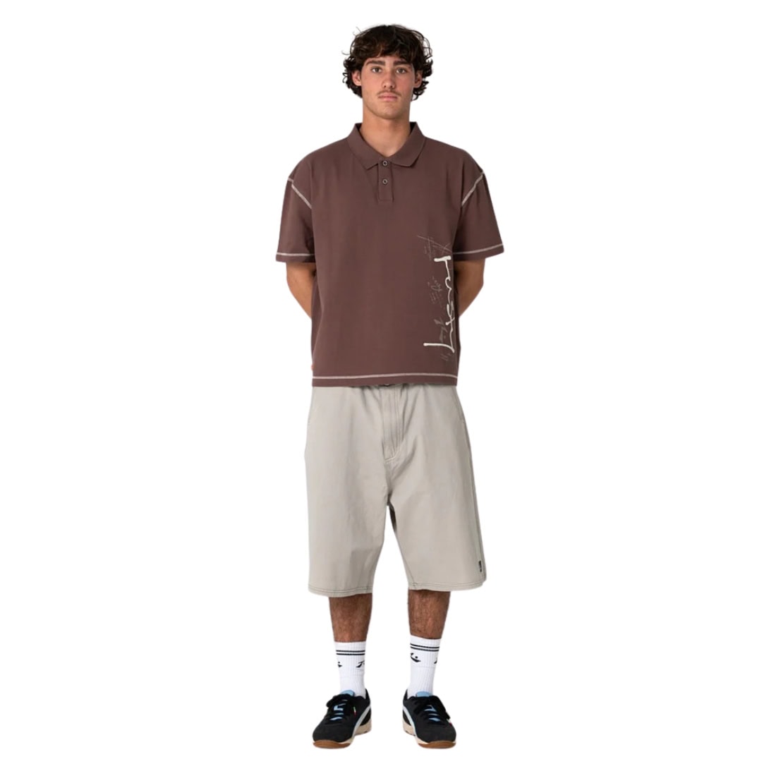 Rusty Dead Frequency Shorts - Abbey Stone - Mens Walk Shorts by Rusty