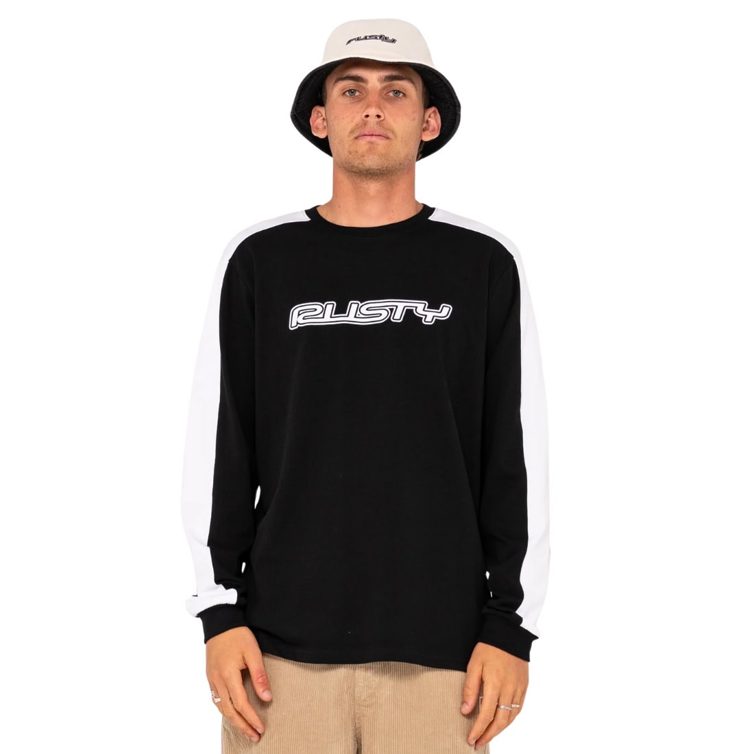 Rusty Dogtown Long Sleeve Heavy T-Shirt - Black - Mens Surf Brand T-Shirt by Rusty