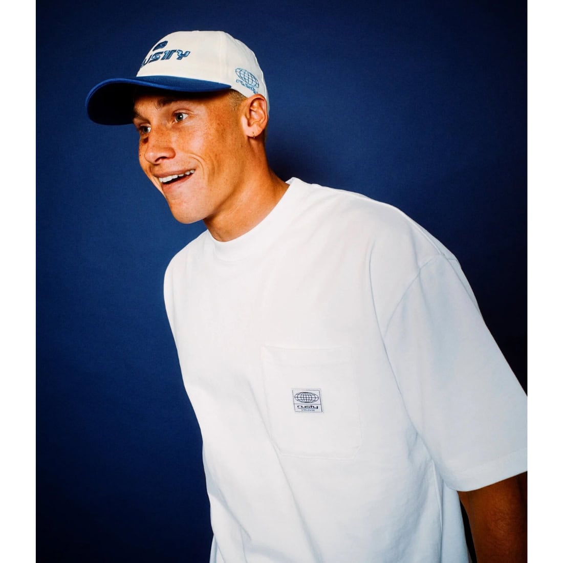 Rusty FC Six Panel Snapback Cap - Atlantic Blue - Snapback Cap by Rusty One Size