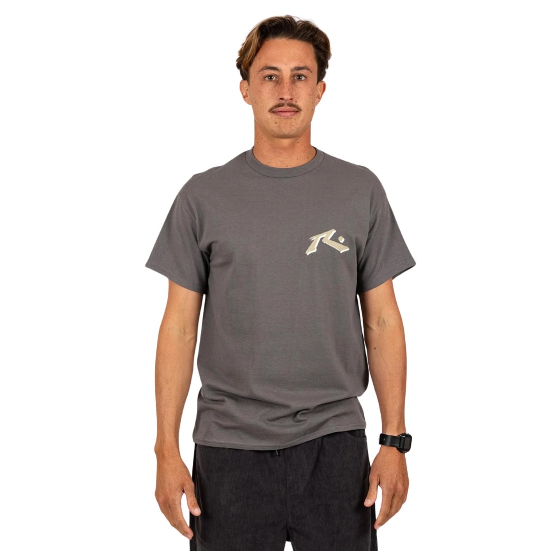 Rusty Fish Eye T-Shirt - Charcoal - Mens Surf Brand T-Shirt by Rusty