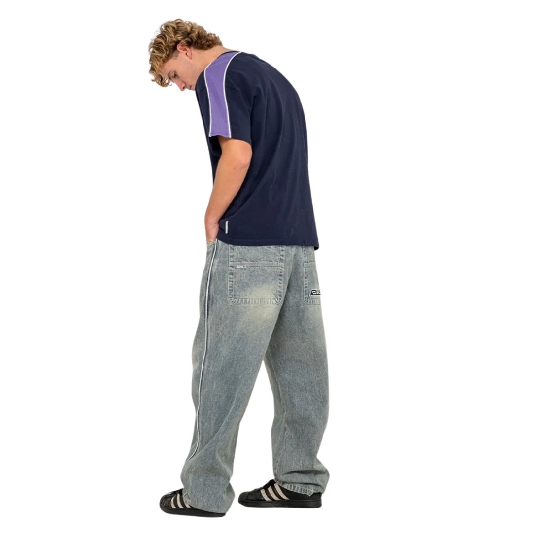 Rusty Flip Daddy 2.0 Jean - Dirty Dawg - Mens Relaxed/Loose Denim Jeans by Rusty