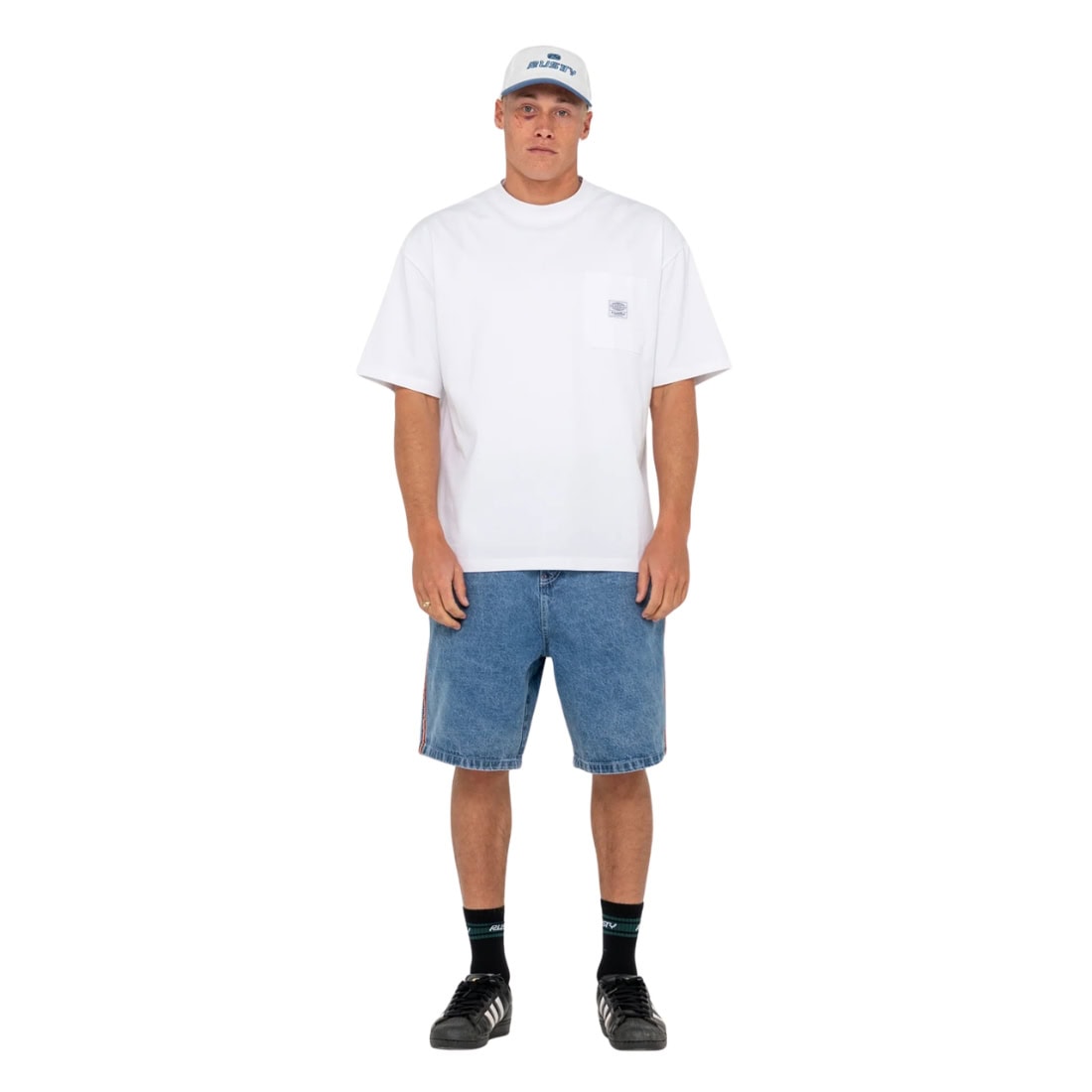Rusty Flip Daddy 2.0 Jort - Middy Blue - Mens Denim Shorts by Rusty