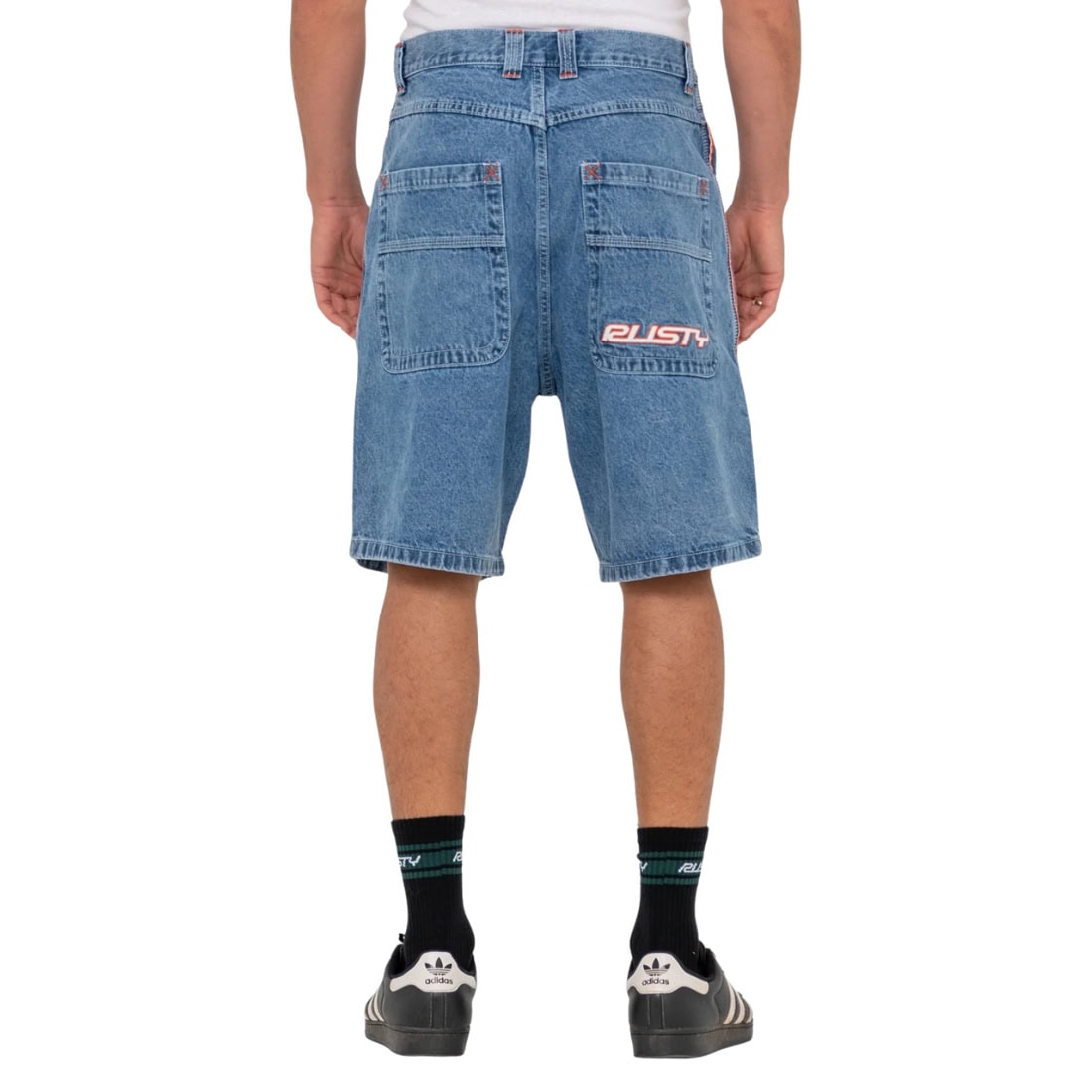 Rusty Flip Daddy 2.0 Jort - Middy Blue - Mens Denim Shorts by Rusty