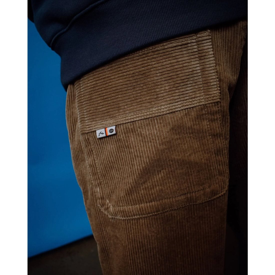 Rusty Flip Daddy Tapeless Cord Pant - Khaki - Mens Corduroy Pants/Trousers by Rusty