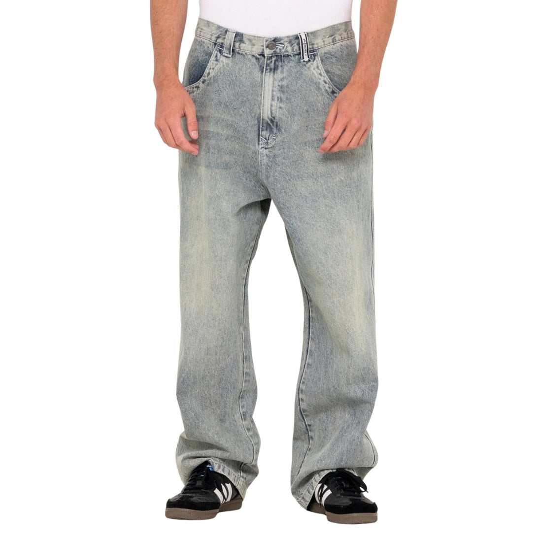 Rusty Flip Daddy Tapeless Jean - Dirty Dawg - Mens Relaxed/Loose Denim Jeans by Rusty