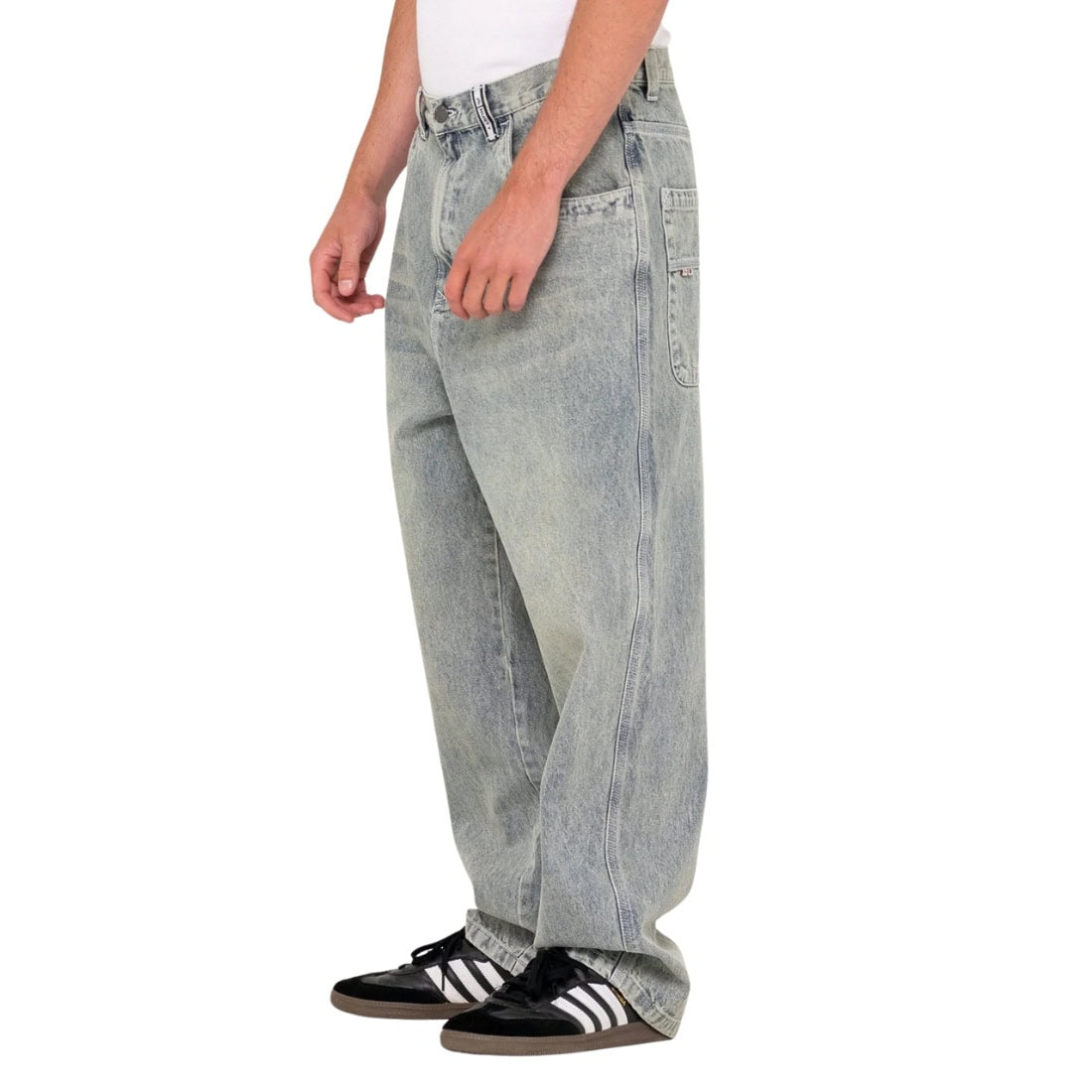 Rusty Flip Daddy Tapeless Jean - Dirty Dawg - Mens Relaxed/Loose Denim Jeans by Rusty