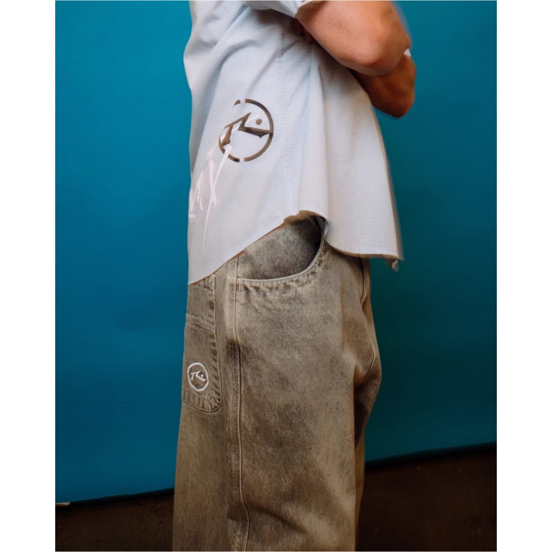 Rusty Flip Daddy Tapeless Jean - Dirty Dawg - Mens Relaxed/Loose Denim Jeans by Rusty