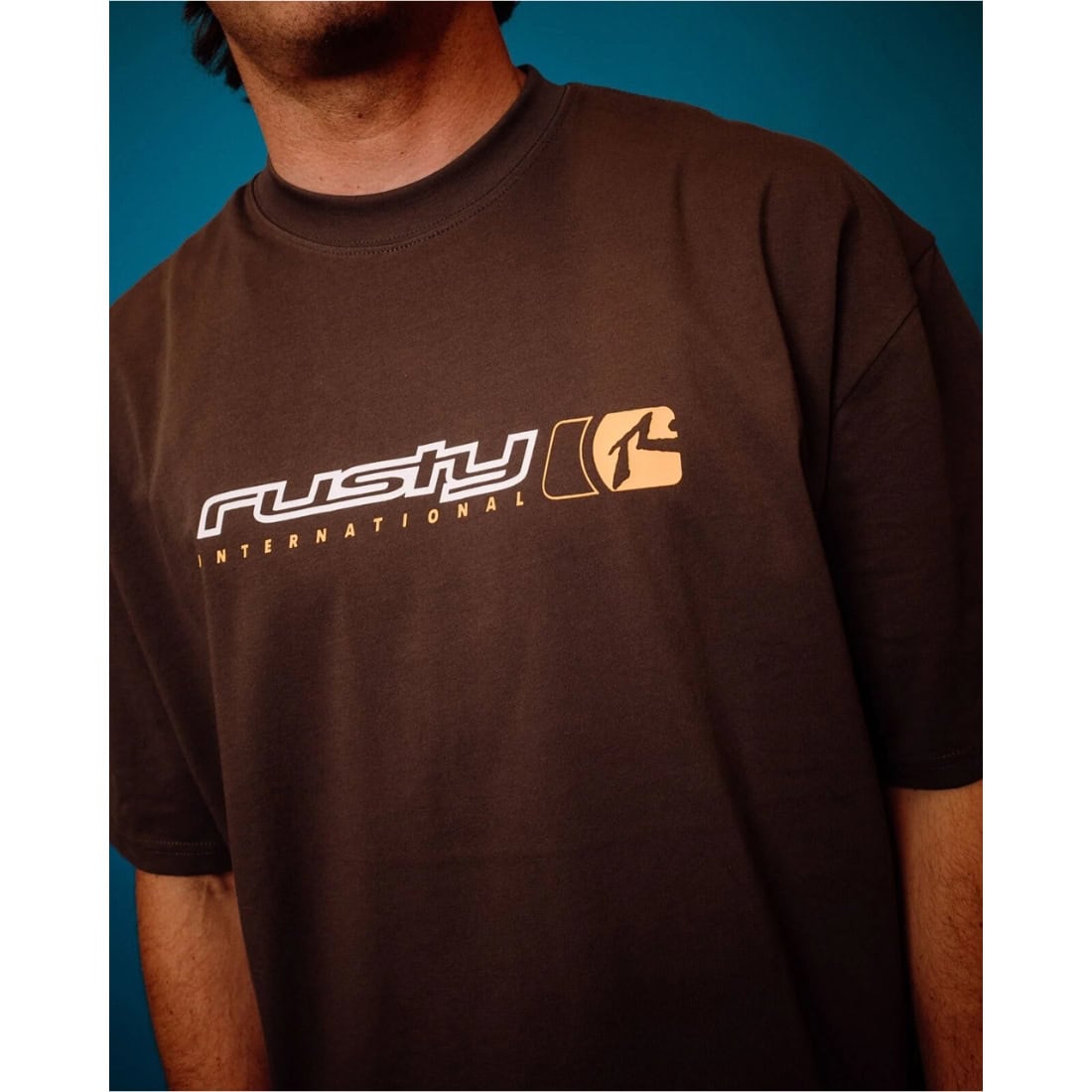 Rusty Jetsetter T-Shirt - Coal - Mens Graphic T-Shirt by Rusty