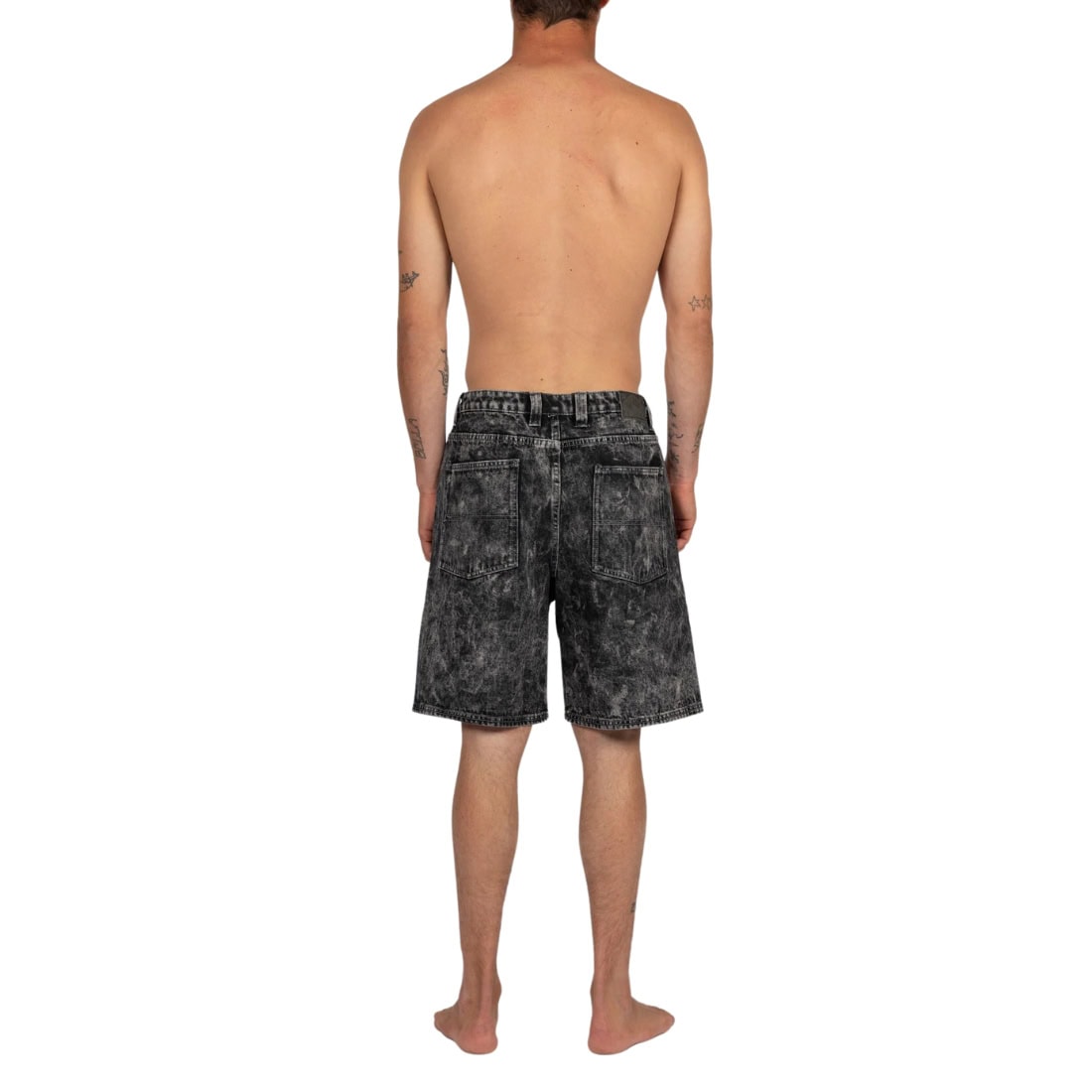 Rusty Lucifer Loose Short - Black Acid - Mens Denim Shorts by Rusty