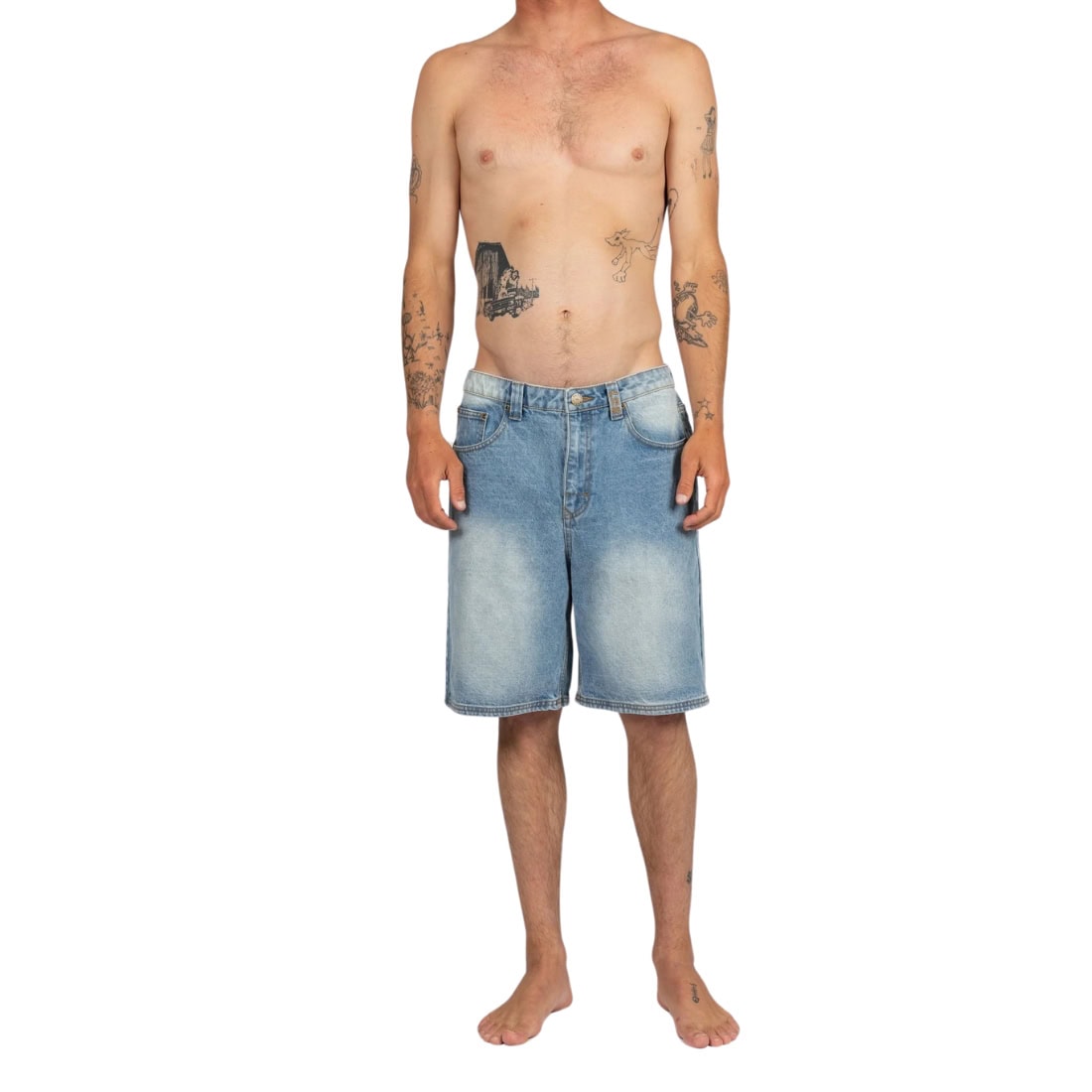Rusty Lucifer Loose Short - Hard Hat Blue - Mens Denim Shorts by Rusty