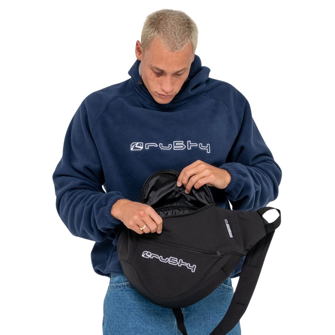Rusty Nanobot Sling Bag - Black - Bum Bag by Rusty One Size