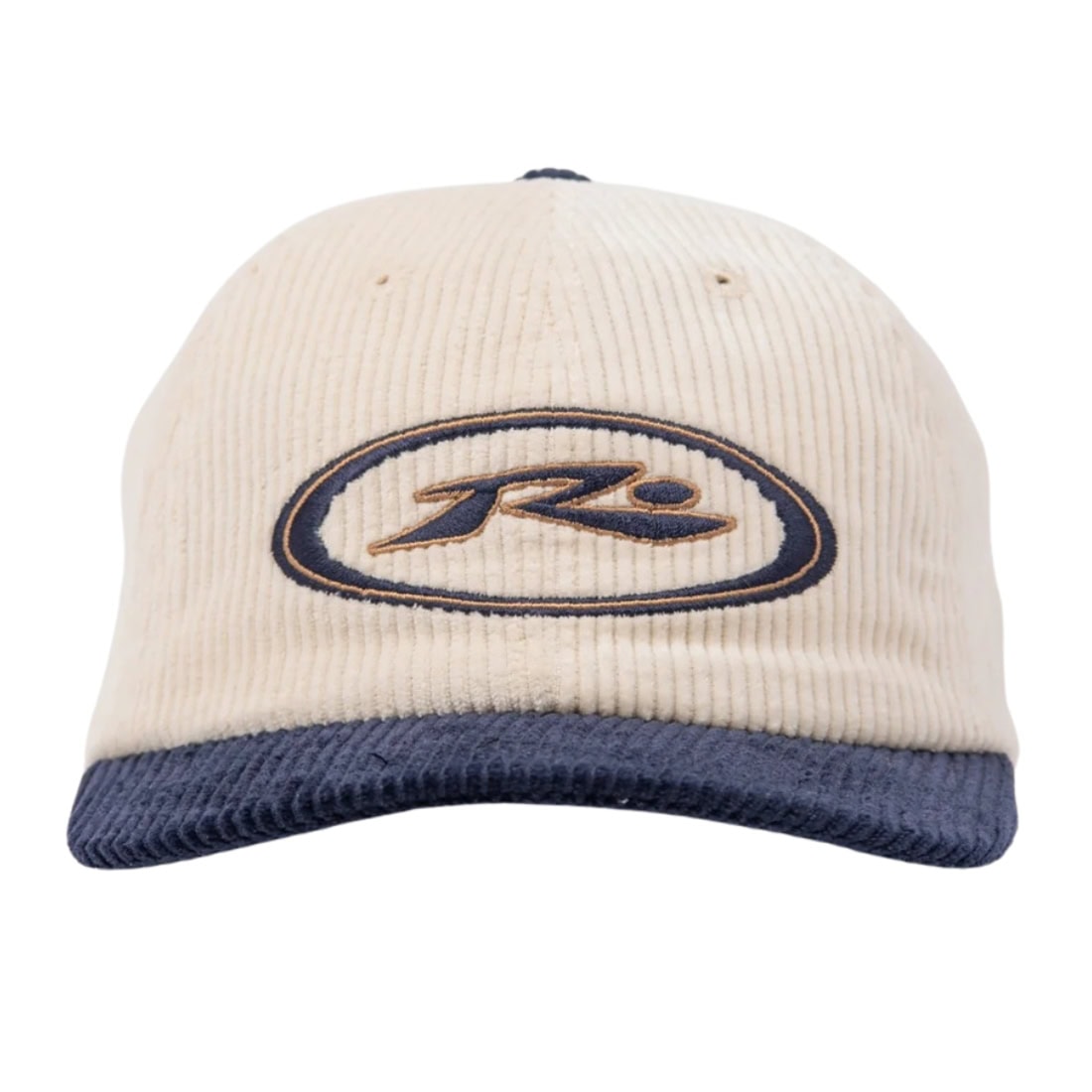 Rusty Orbit Cord Six Panel Cap - Navy Blue - Strapback Cap by Rusty One Size