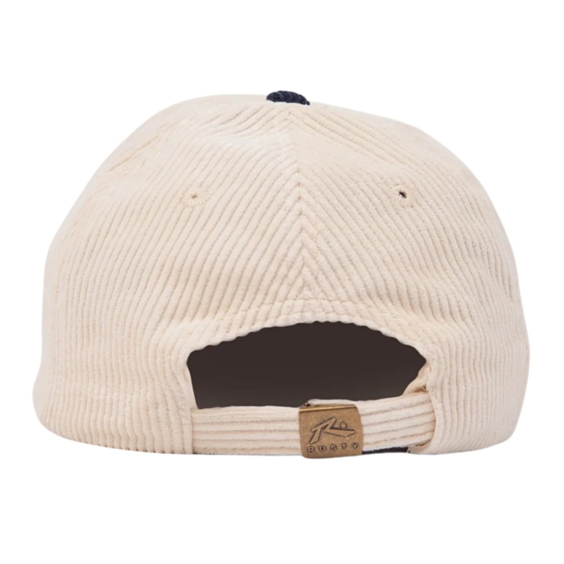 Rusty Orbit Cord Six Panel Cap - Navy Blue - Strapback Cap by Rusty One Size