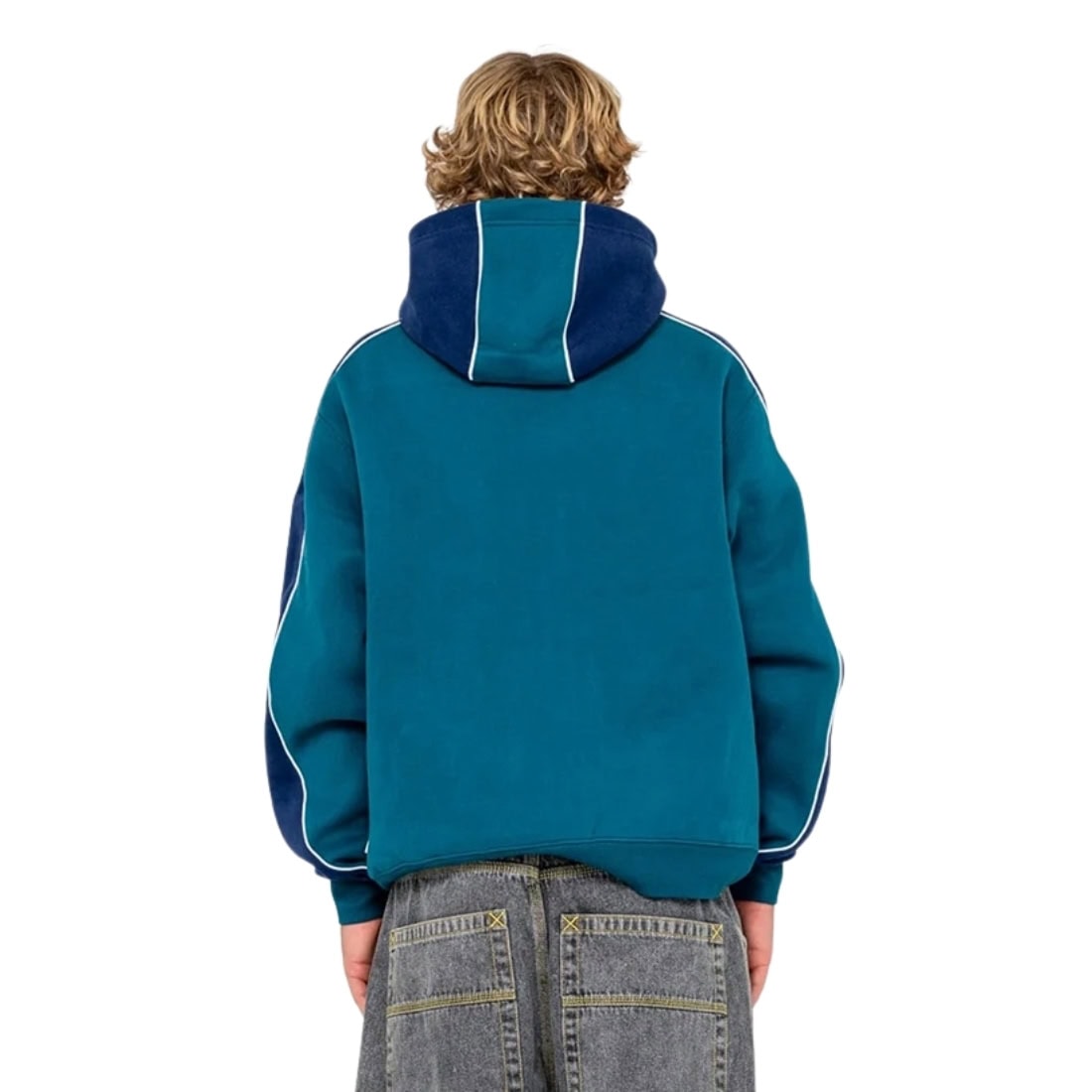 Rusty Panela Anderson 2.0 Hooded Fleece - Deep Teal - Mens Pullover Hoodie by Rusty